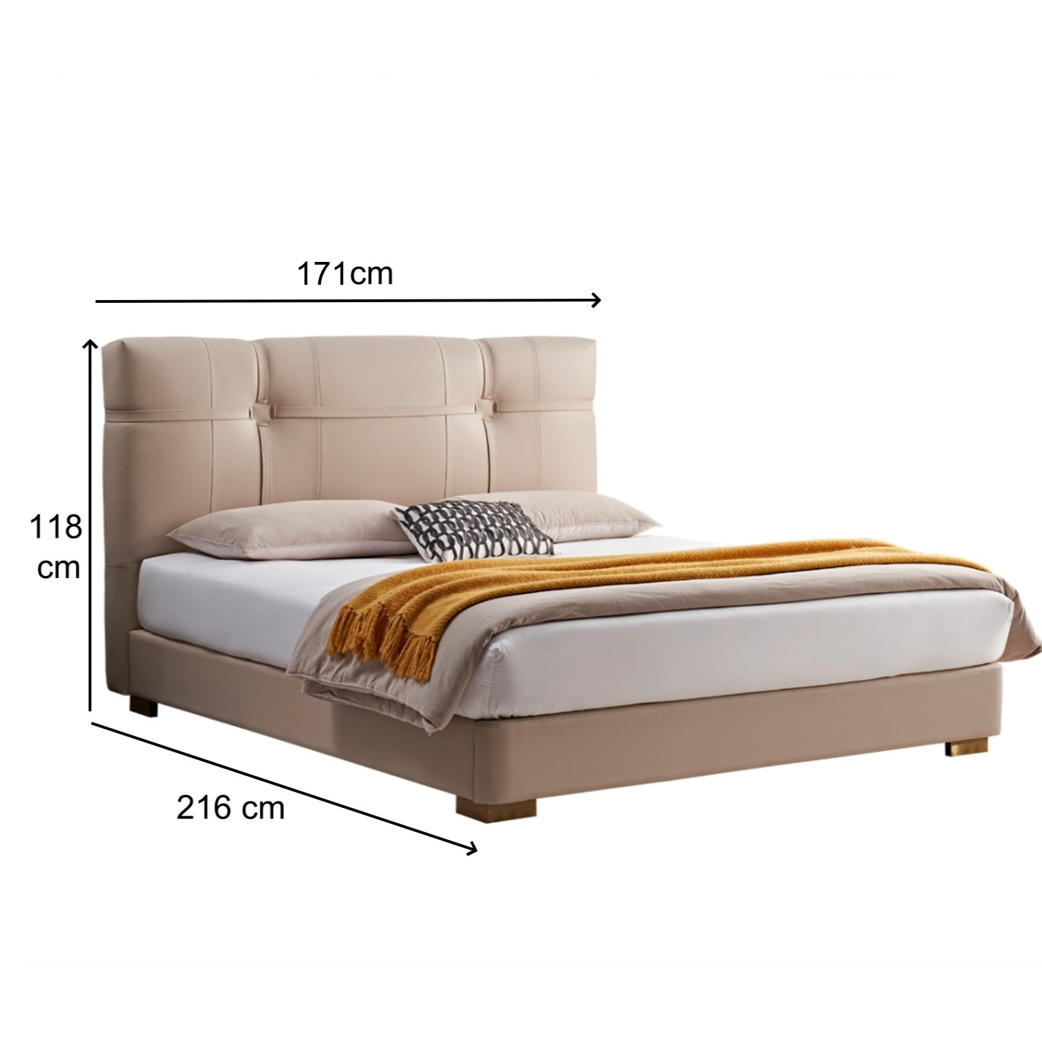 Cama Queen Avanni Beige