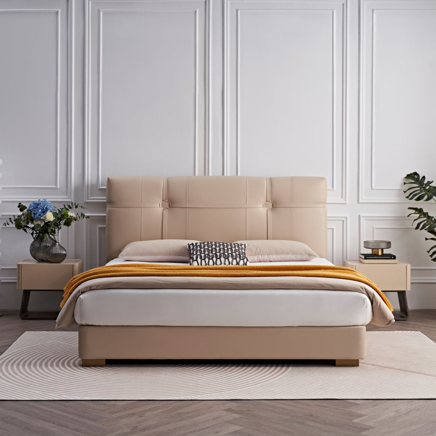 Cama Queen Avanni Beige