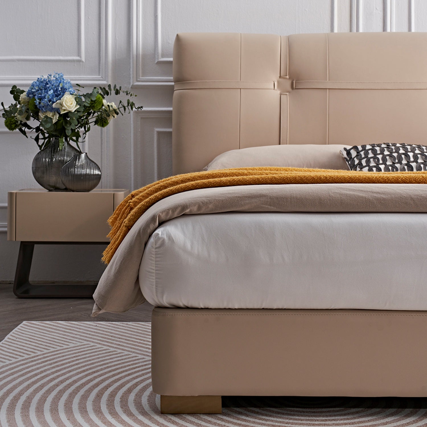Cama Queen Avanni Beige