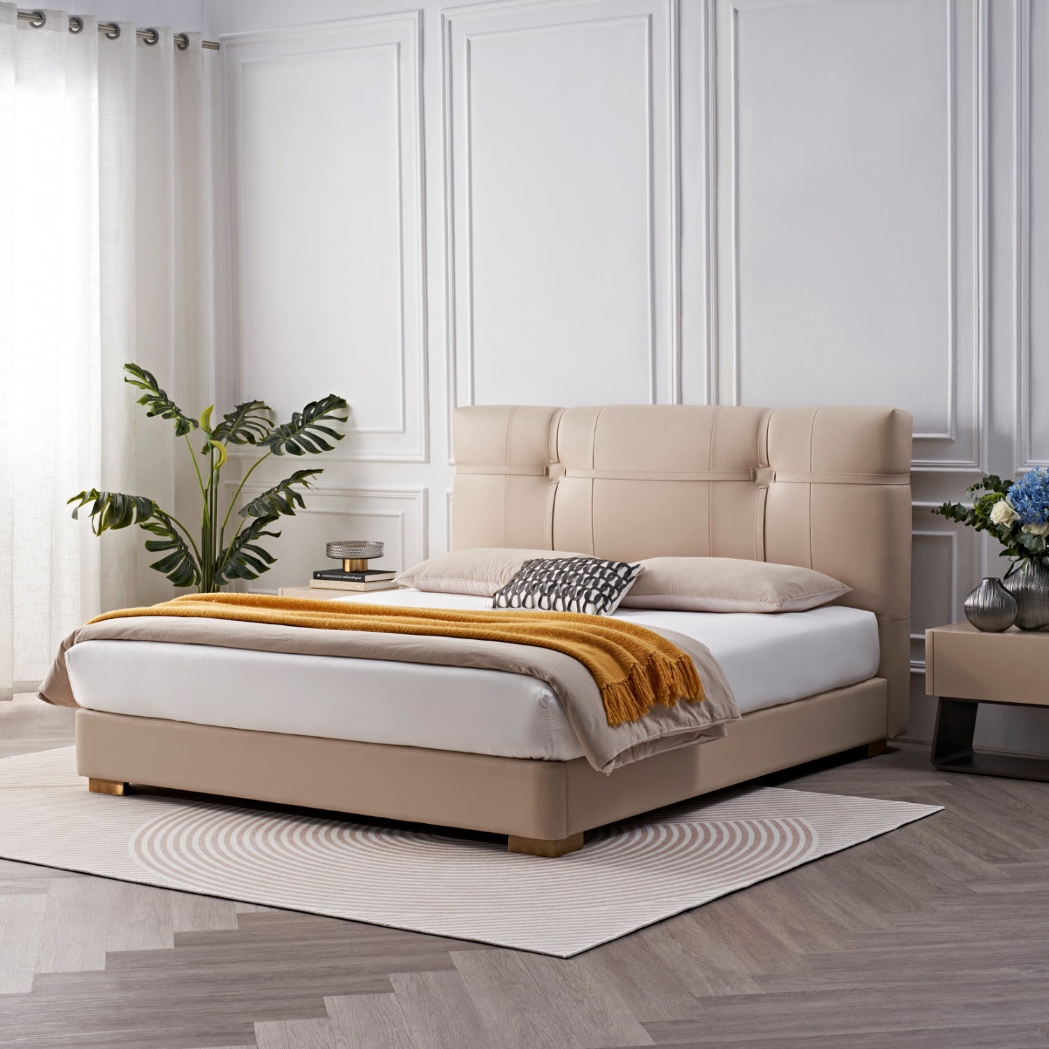 Cama Queen Avanni Beige