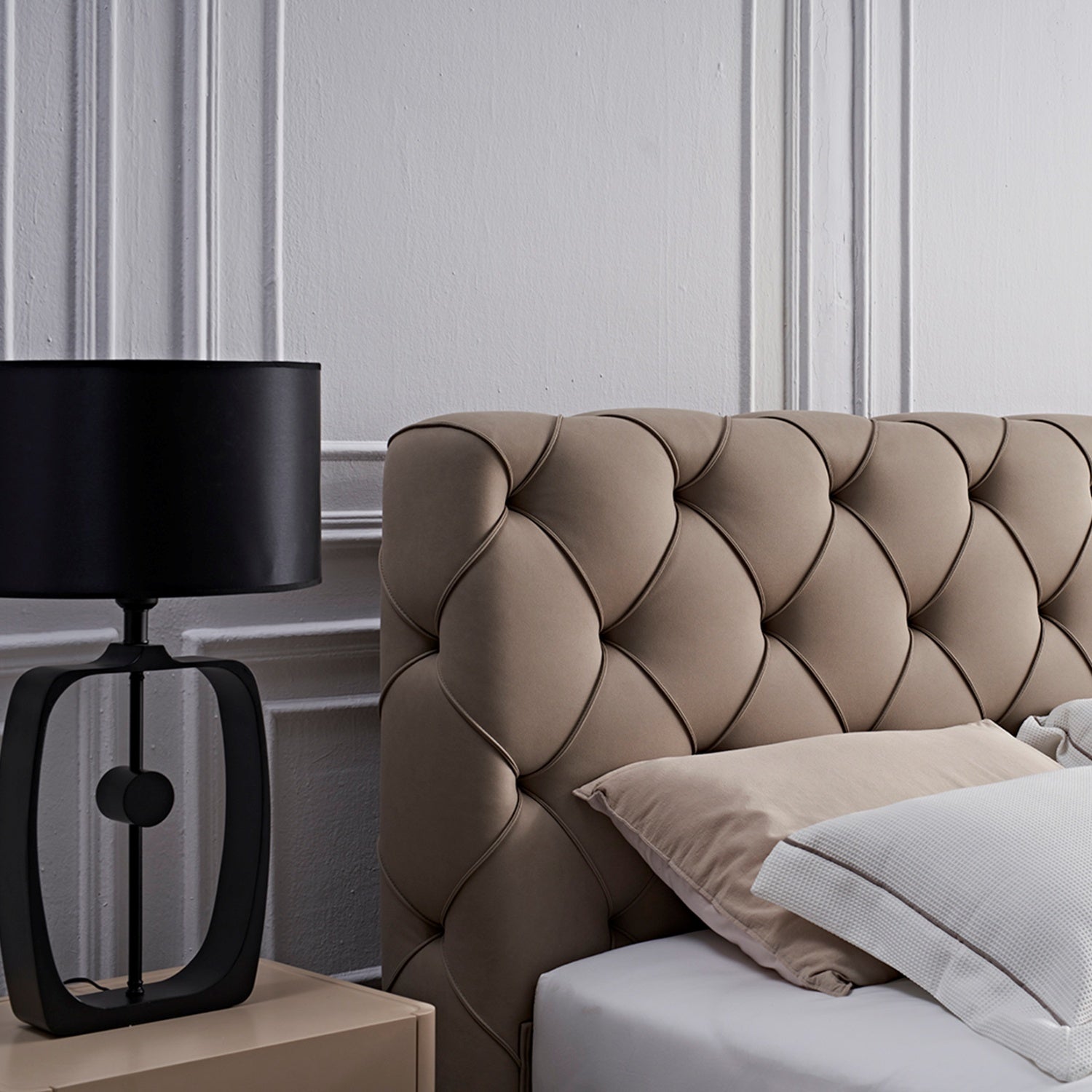 Cama Queen Turin Beige