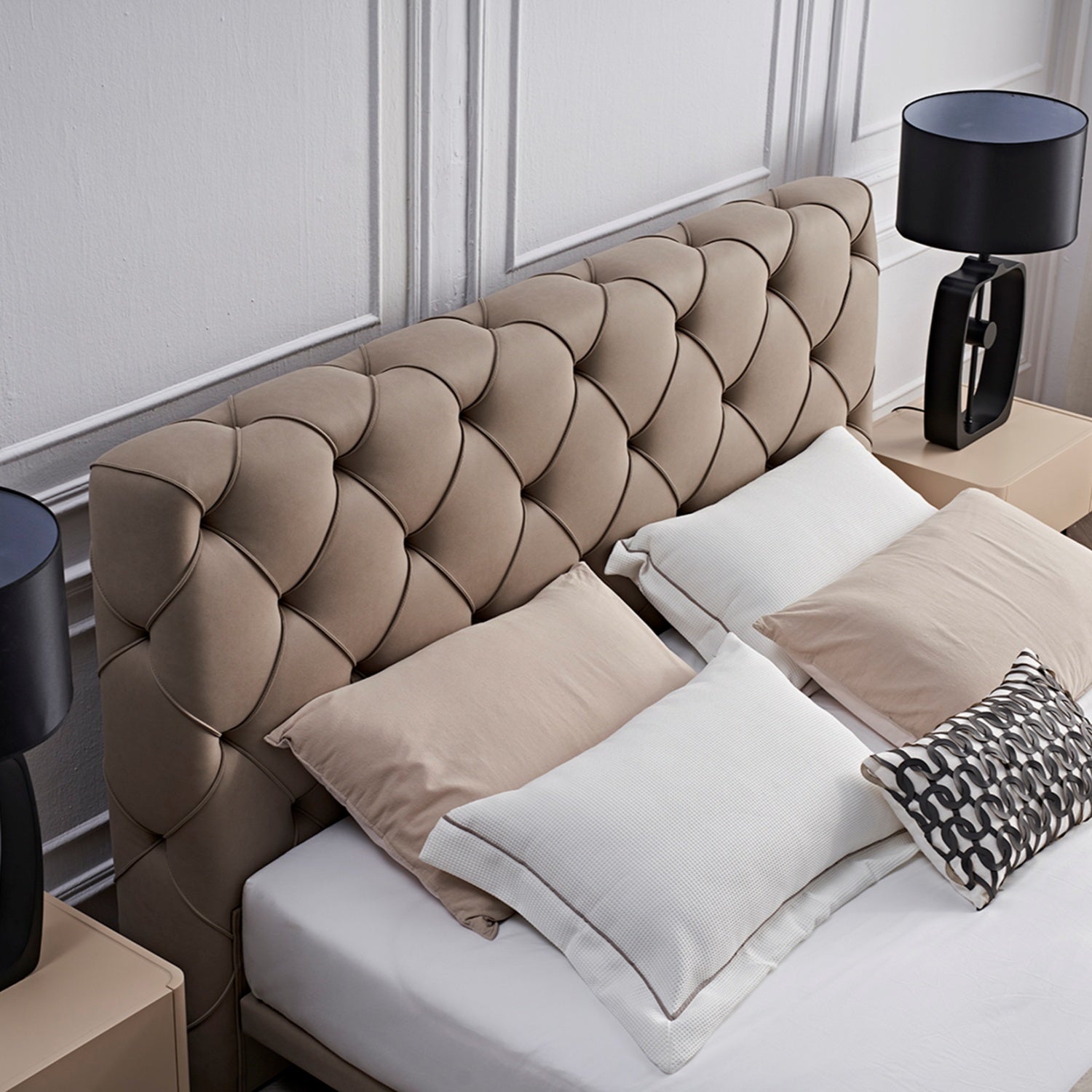 Cama King Turin Beige