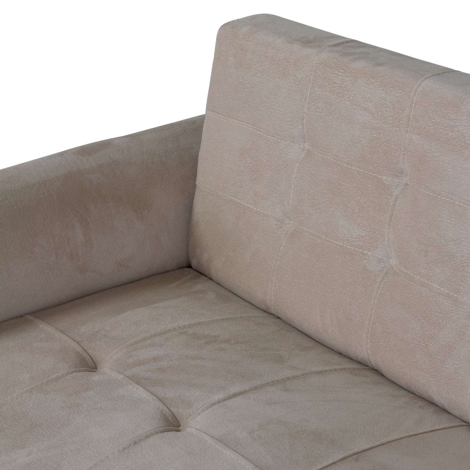 Sofá 3 Puestos Bruce Microfibra Malaya Beige