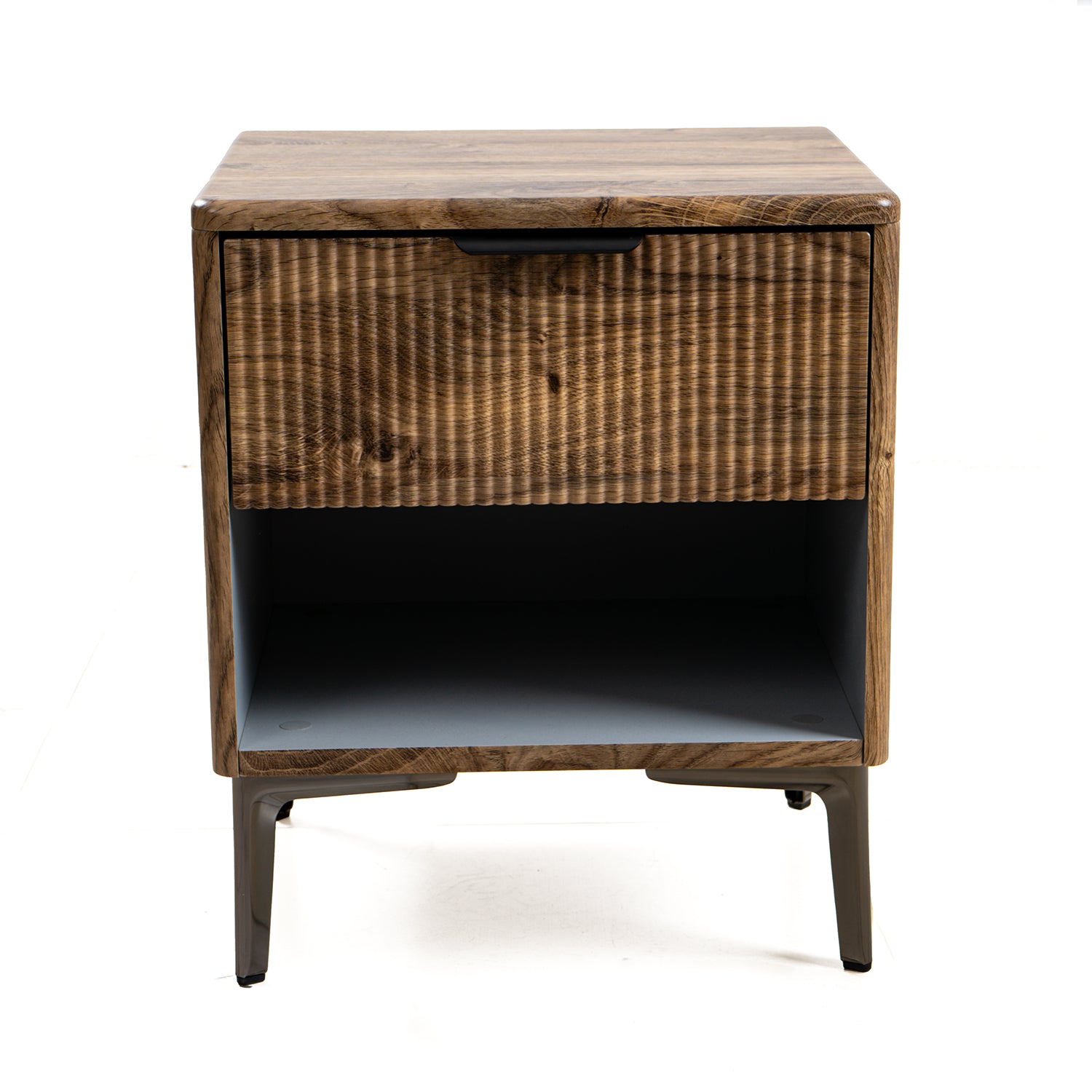 Mesa De Noche Ibiza Natural Oscuro