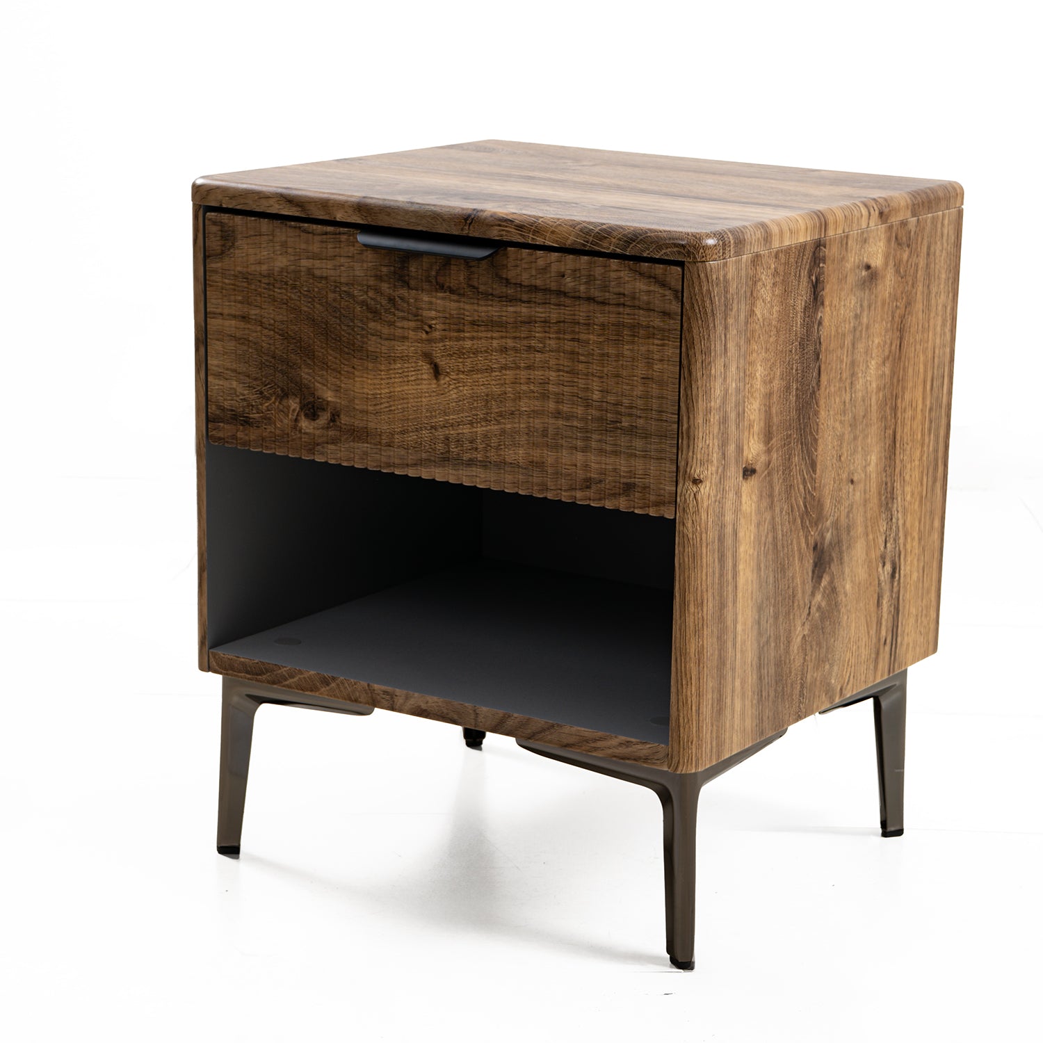 Mesa De Noche Ibiza Natural Oscuro