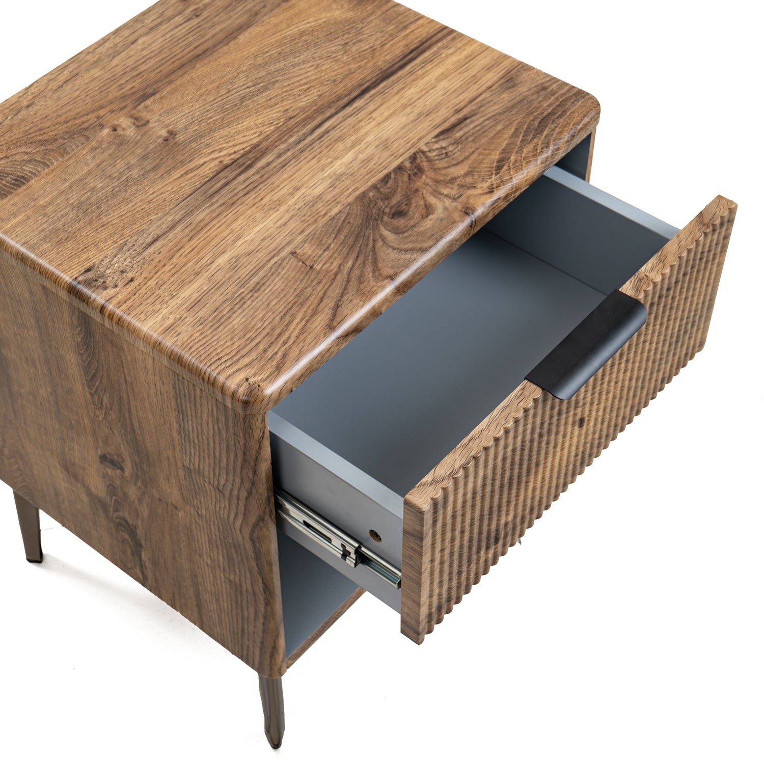 Mesa De Noche Ibiza Natural Oscuro