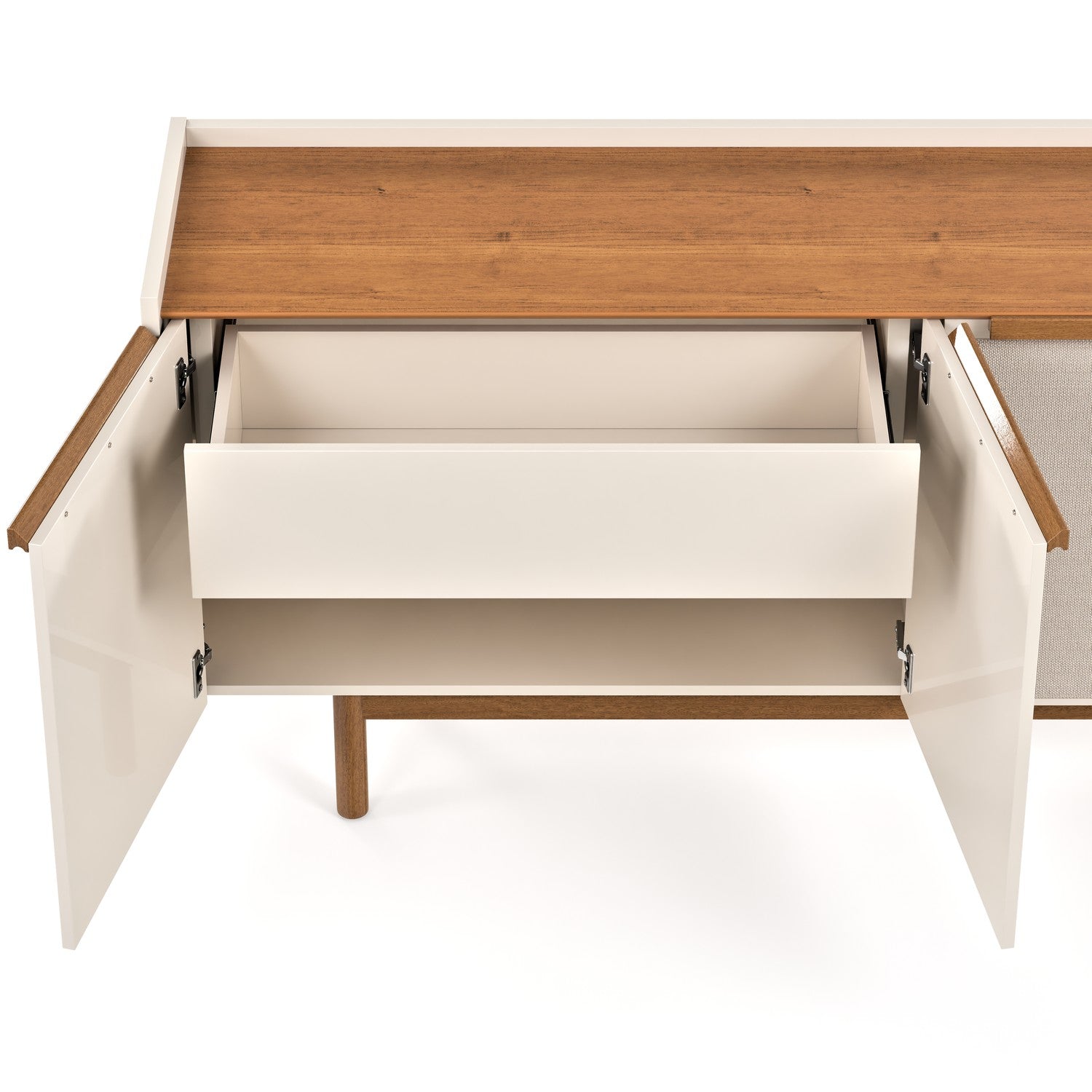 Bifé Zoe Off White, Natural Malla 80X160X39