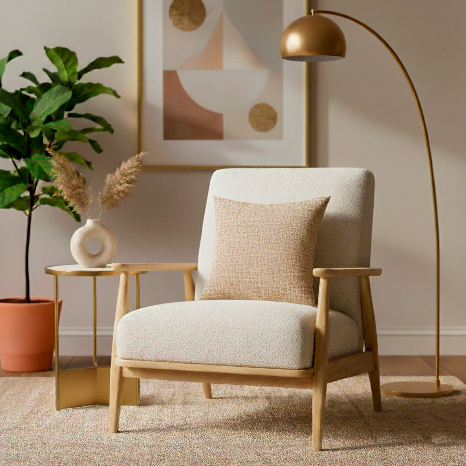 Cojín 45X45 Cordillera Trigo