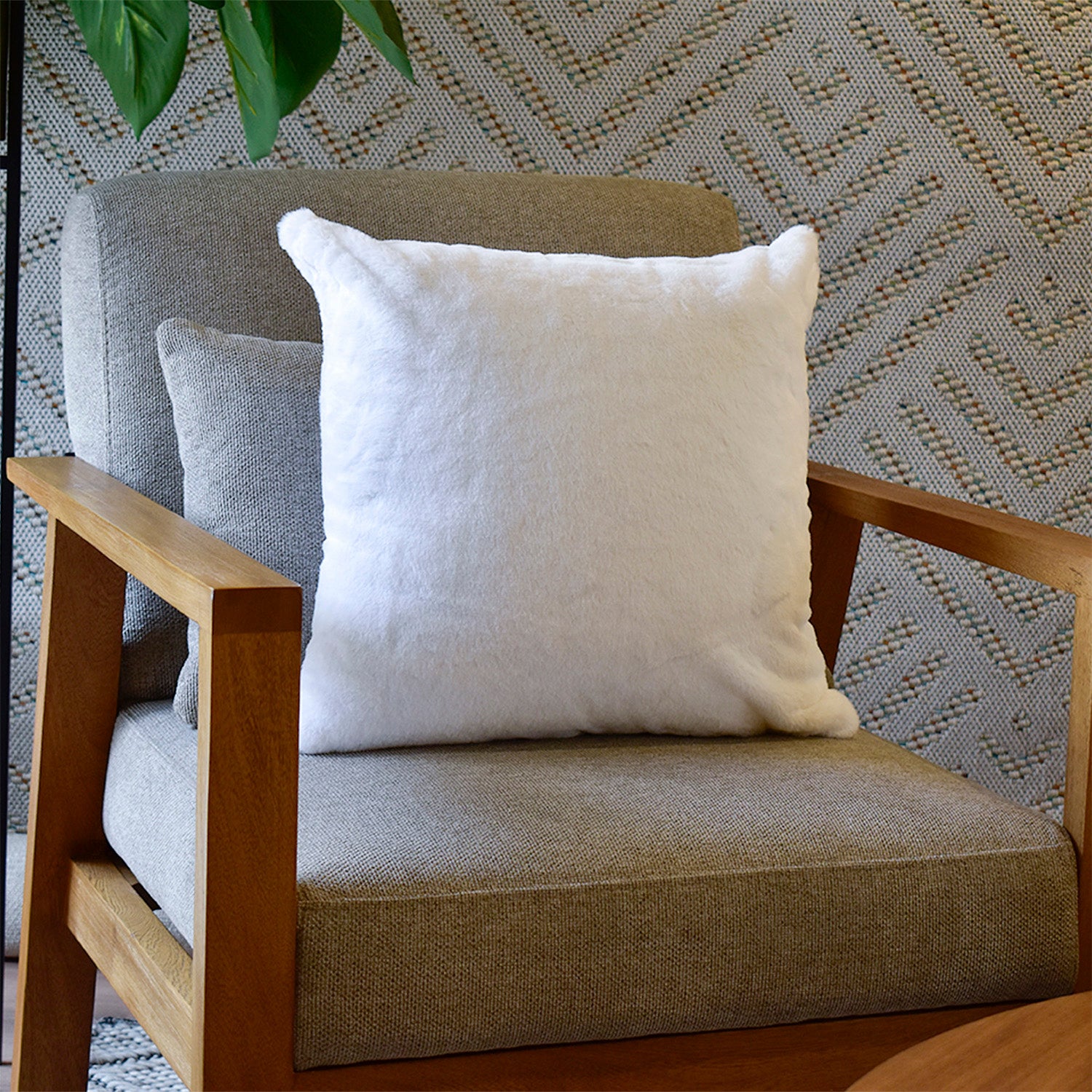 Cojín 45X45 Gaudi Liso Blanco