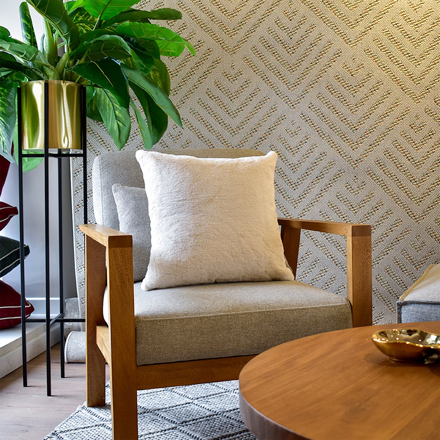 Cojín 45X45 Gaudi Liso Beige