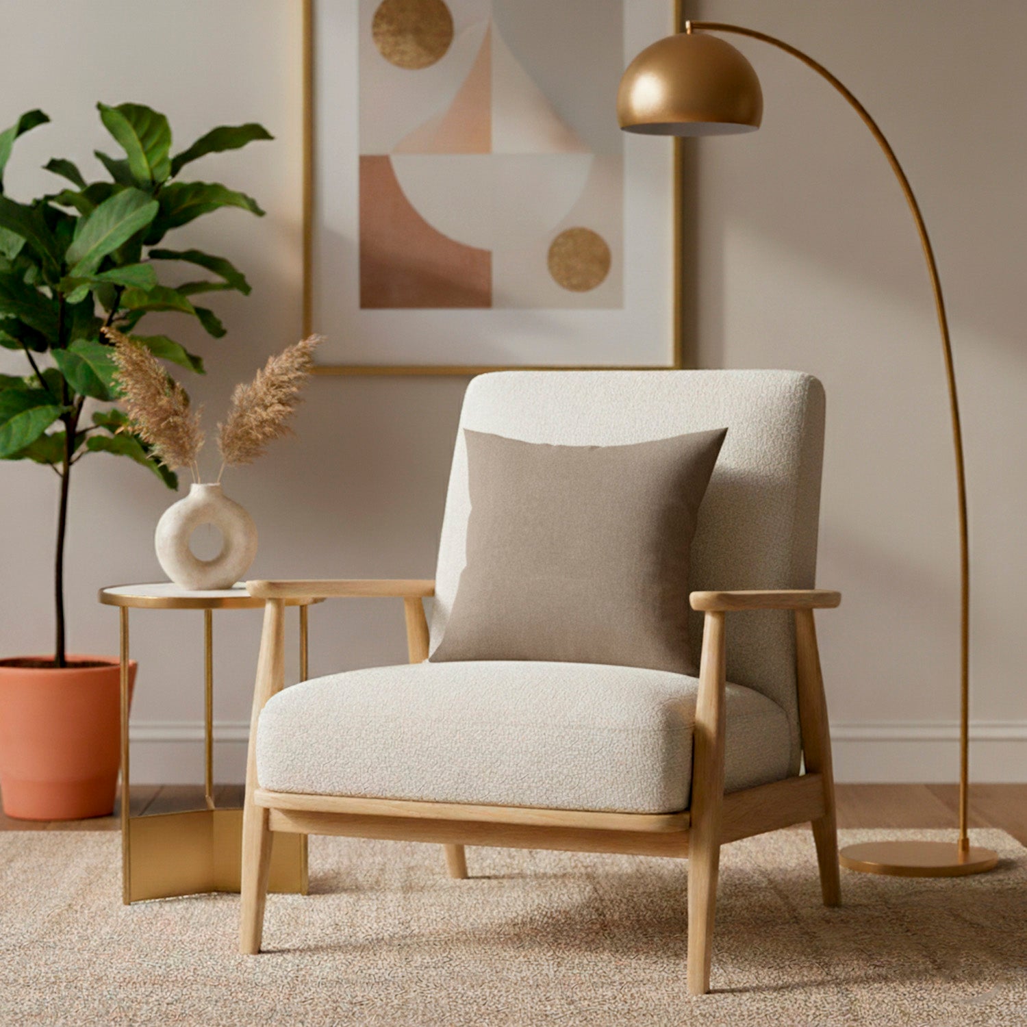 Cojín 45X45 Fontanar Camel