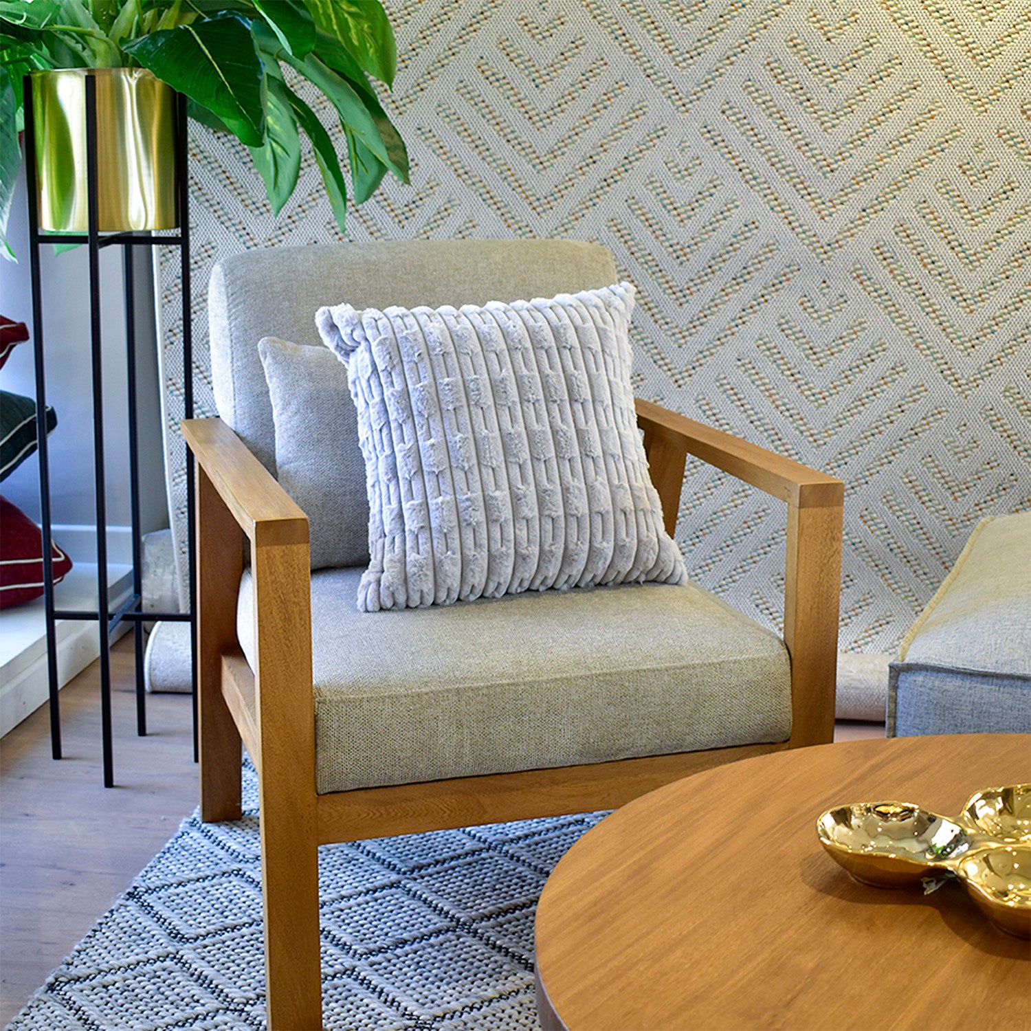 Cojín 45X45 Gaudi Abstracto Gris