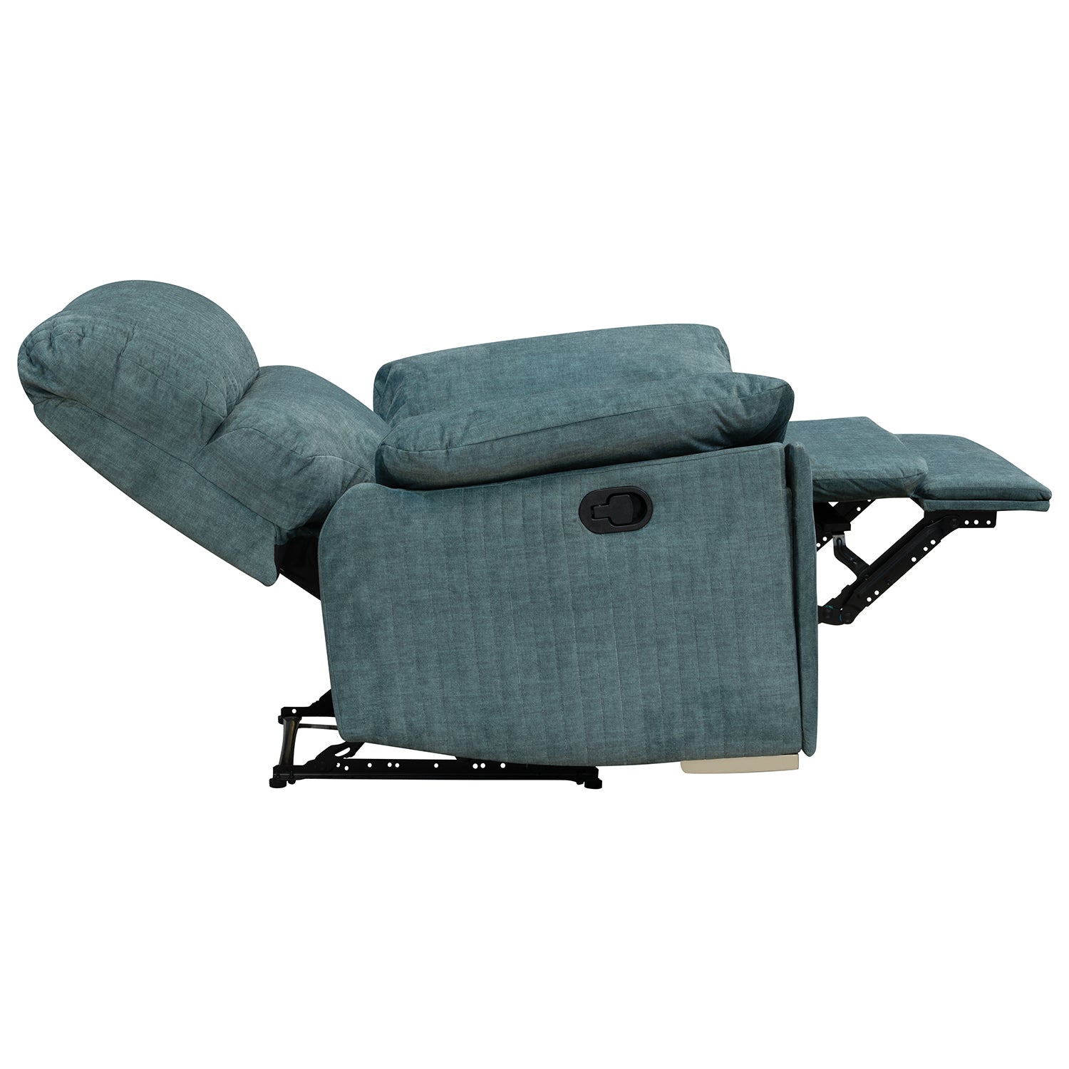 Sillón Reclinable Dinna Velvet Atlas Verde, Champaña