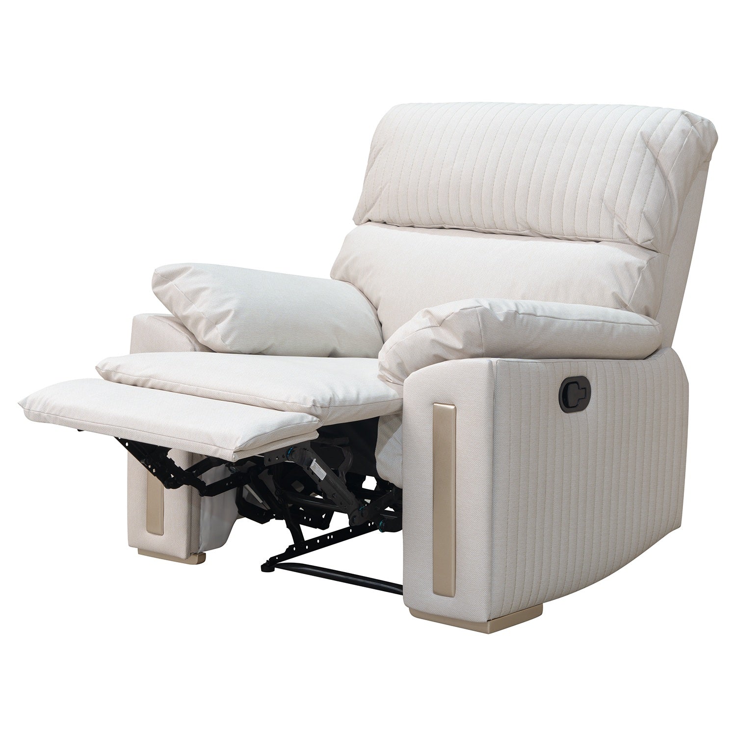 Sillón Reclinable Dinna Eurolino Gaira Beige, Champaña