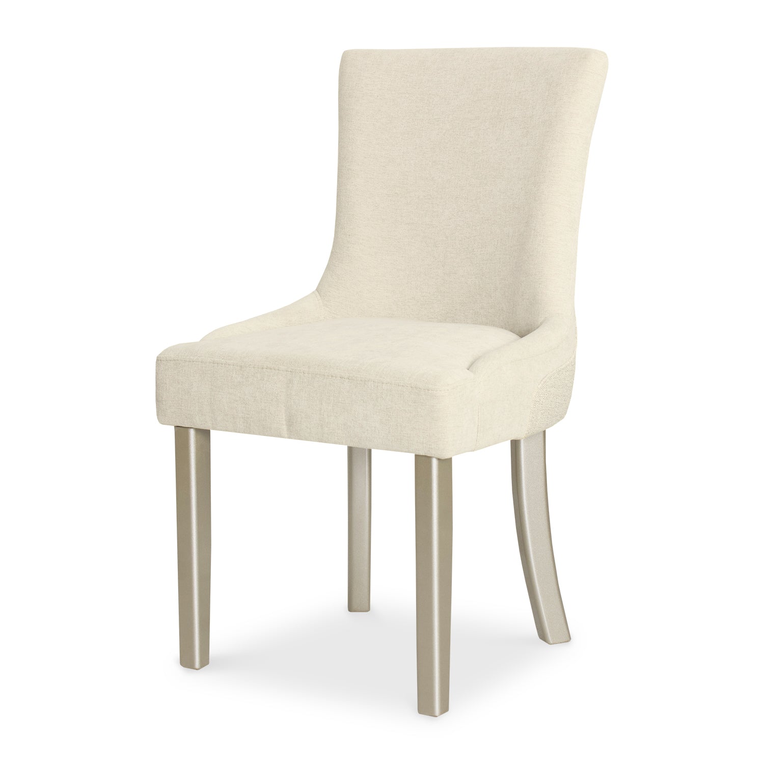 Comedor 4 Puestos Firence Chenille Almendra, Champaña