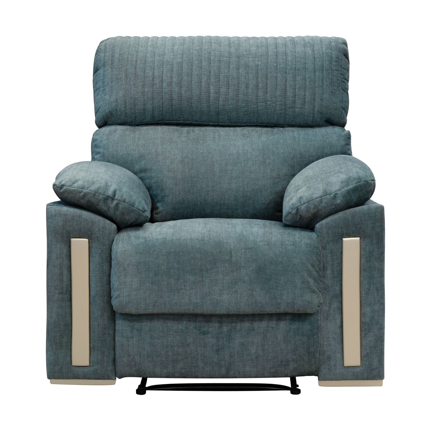 Sillón Reclinable Dinna Velvet Atlas Verde, Champaña