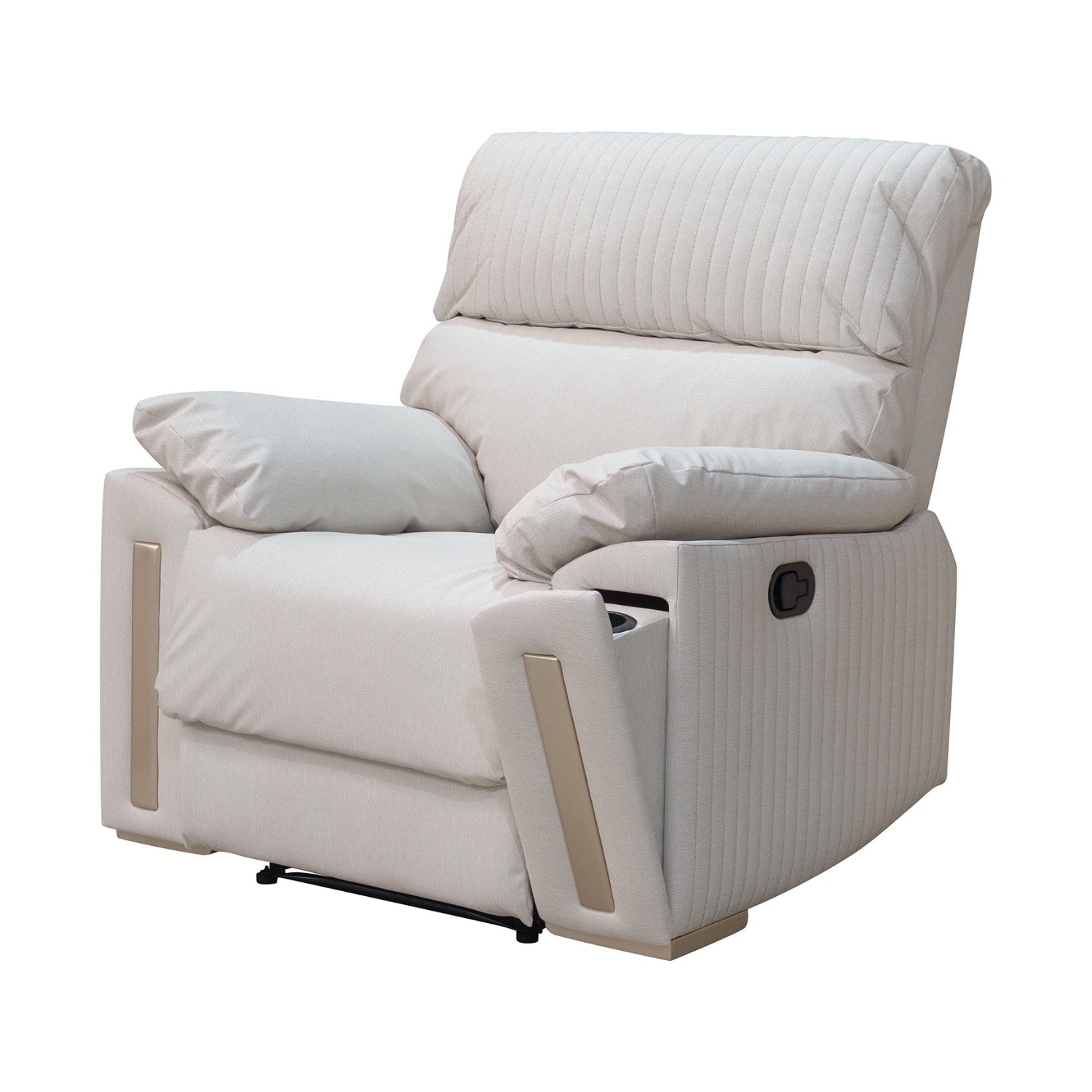 Sillón Reclinable Dinna Eurolino Gaira Beige, Champaña
