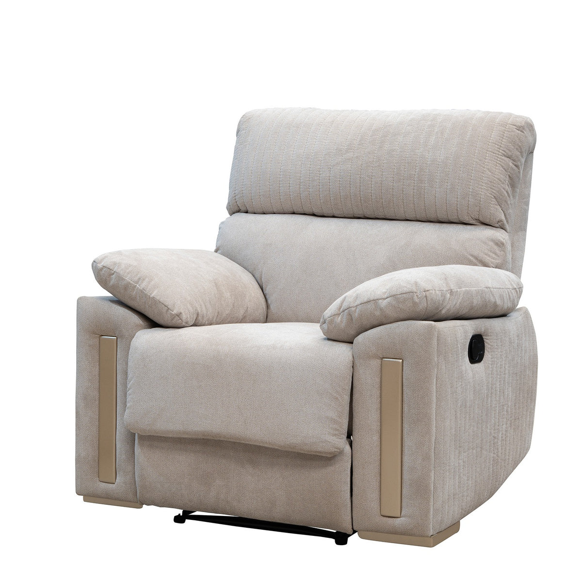 Sillón Reclinable Dinna Chenille Impetu Beige, Champaña