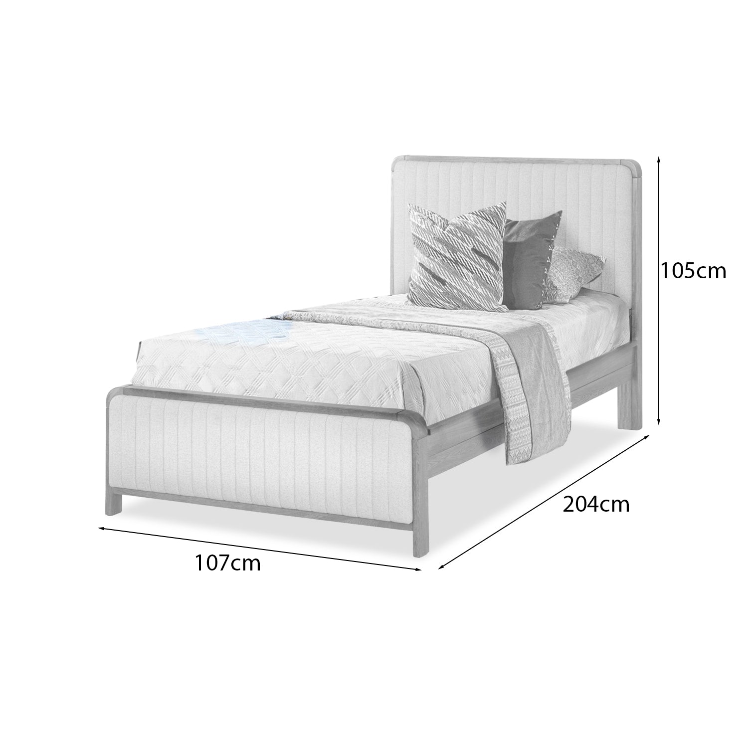 Cama 1.00 Celeste Eurolino Beige, Natural