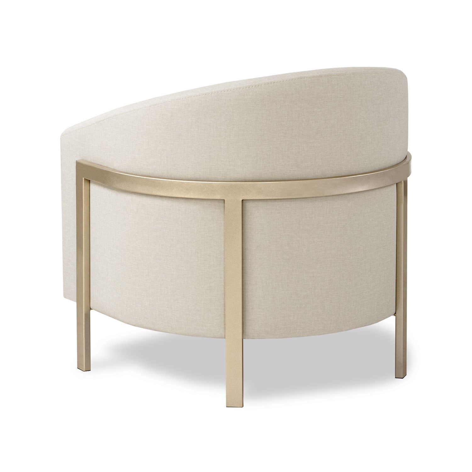 Poltrona Berlin Eurolino Blanco Puro, Champaña