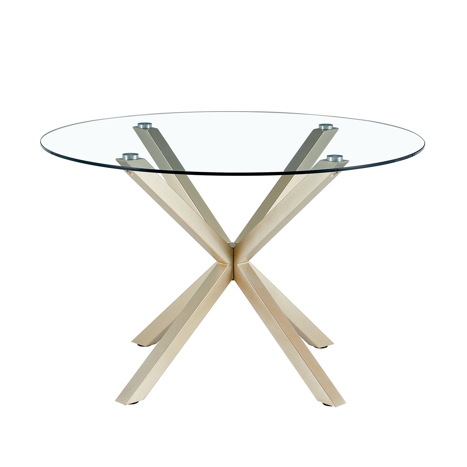 Comedor 4 Puestos Dousty Beige, Champana