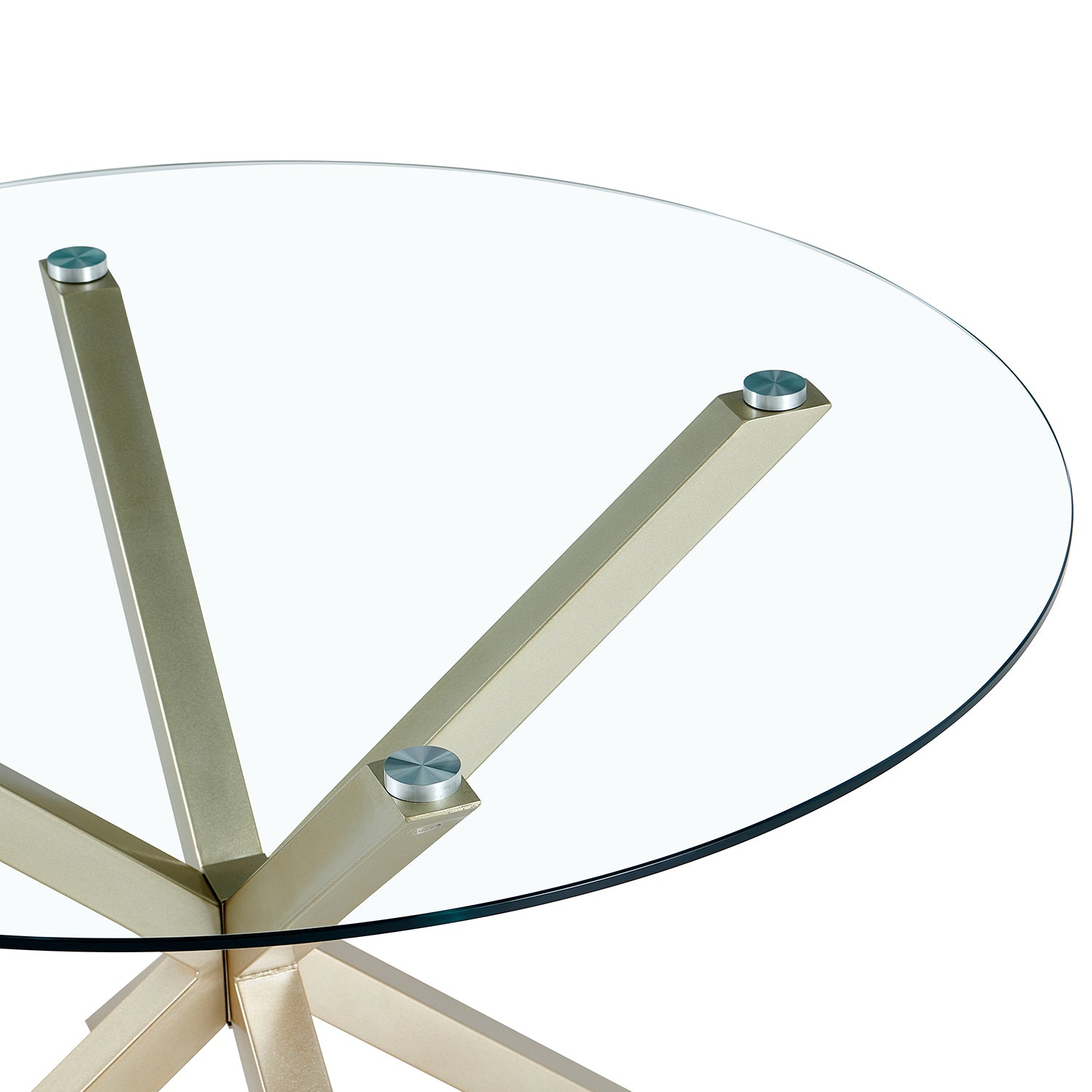 Comedor 4 Puestos Dousty Beige, Champana