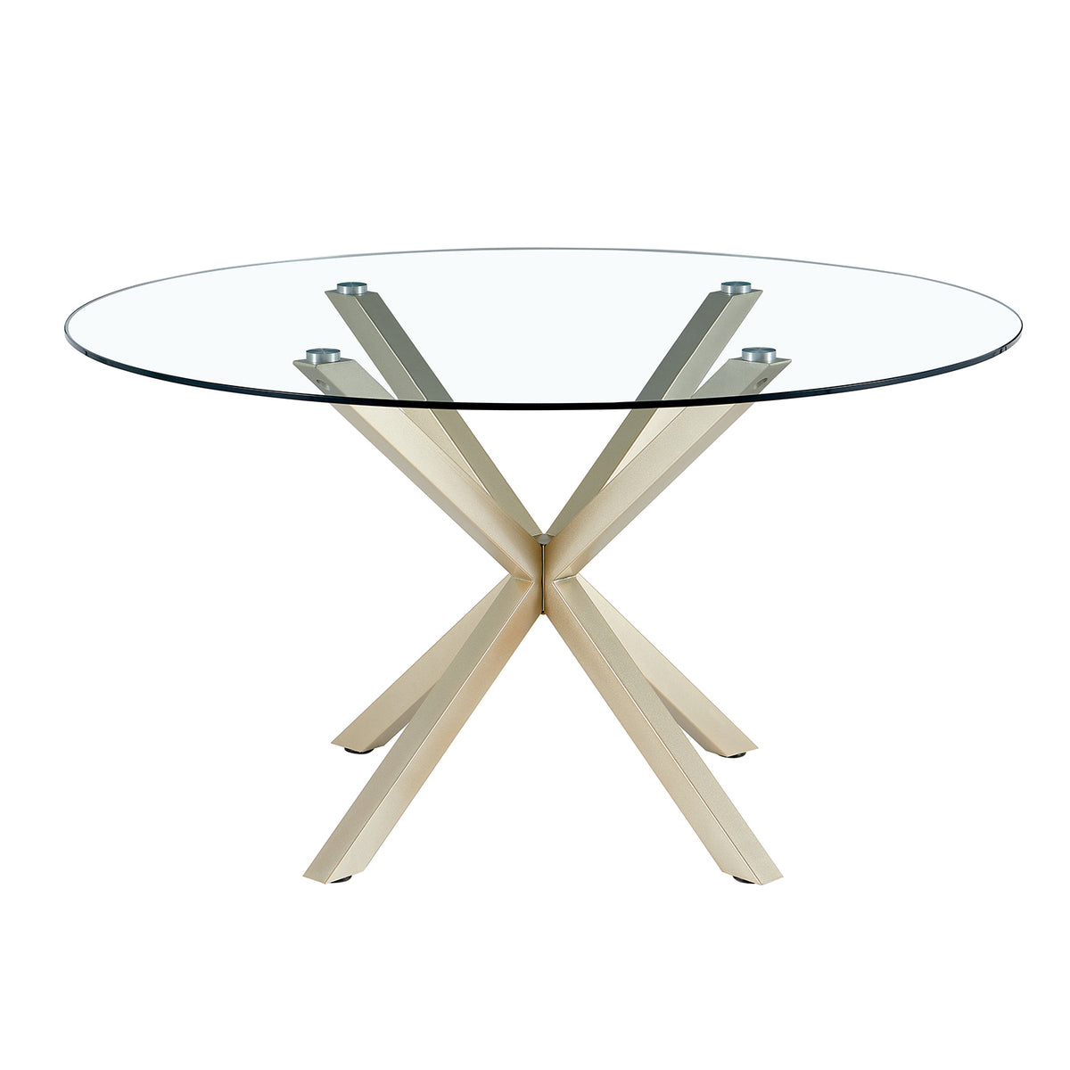 Comedor 6 Puestos Dousty Beige, Champana