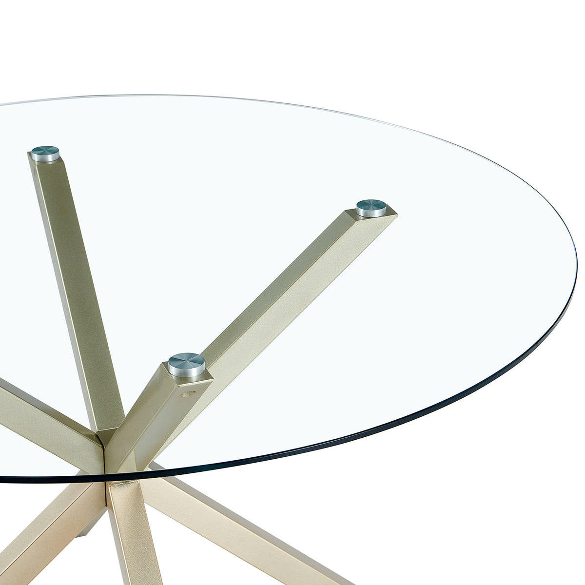 Comedor 6 Puestos Dousty Beige, Champana