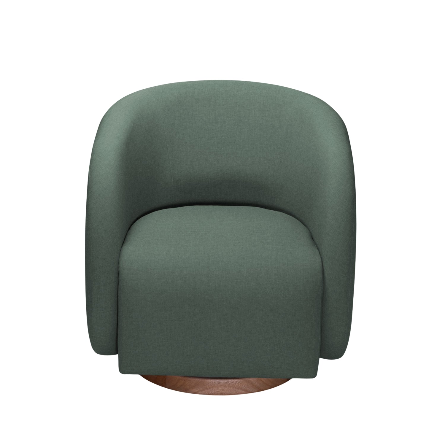 Poltrona Emilly Giratoria Eurolino Vertigo Verde, Natural