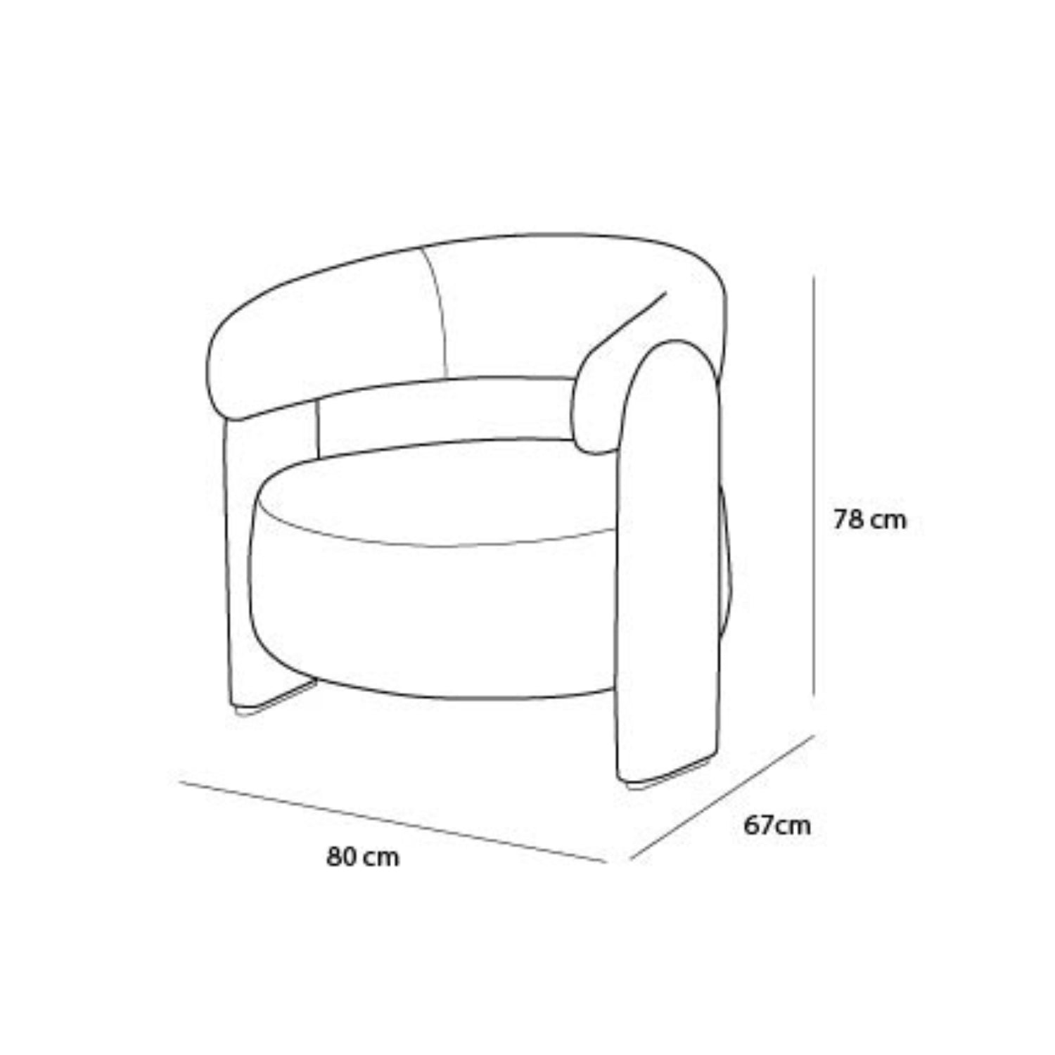 Poltrona Santy Lino Perseo Verde Pino, Champaña