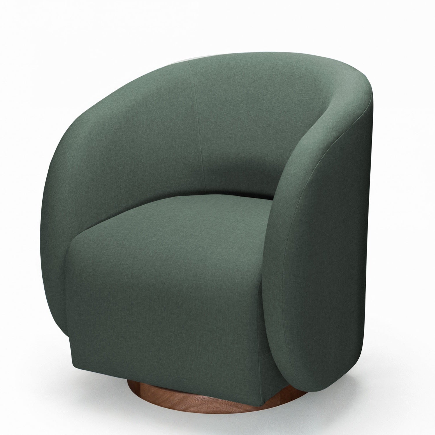 Poltrona Emilly Giratoria Eurolino Vertigo Verde, Natural