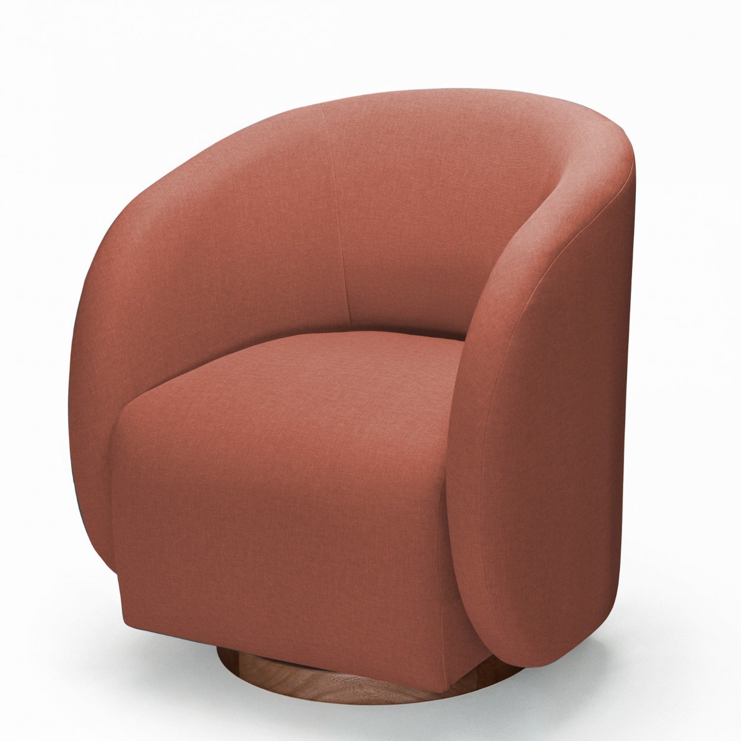 Poltrona Emilly Giratoria Eurolino Vertigo Rosa, Natural