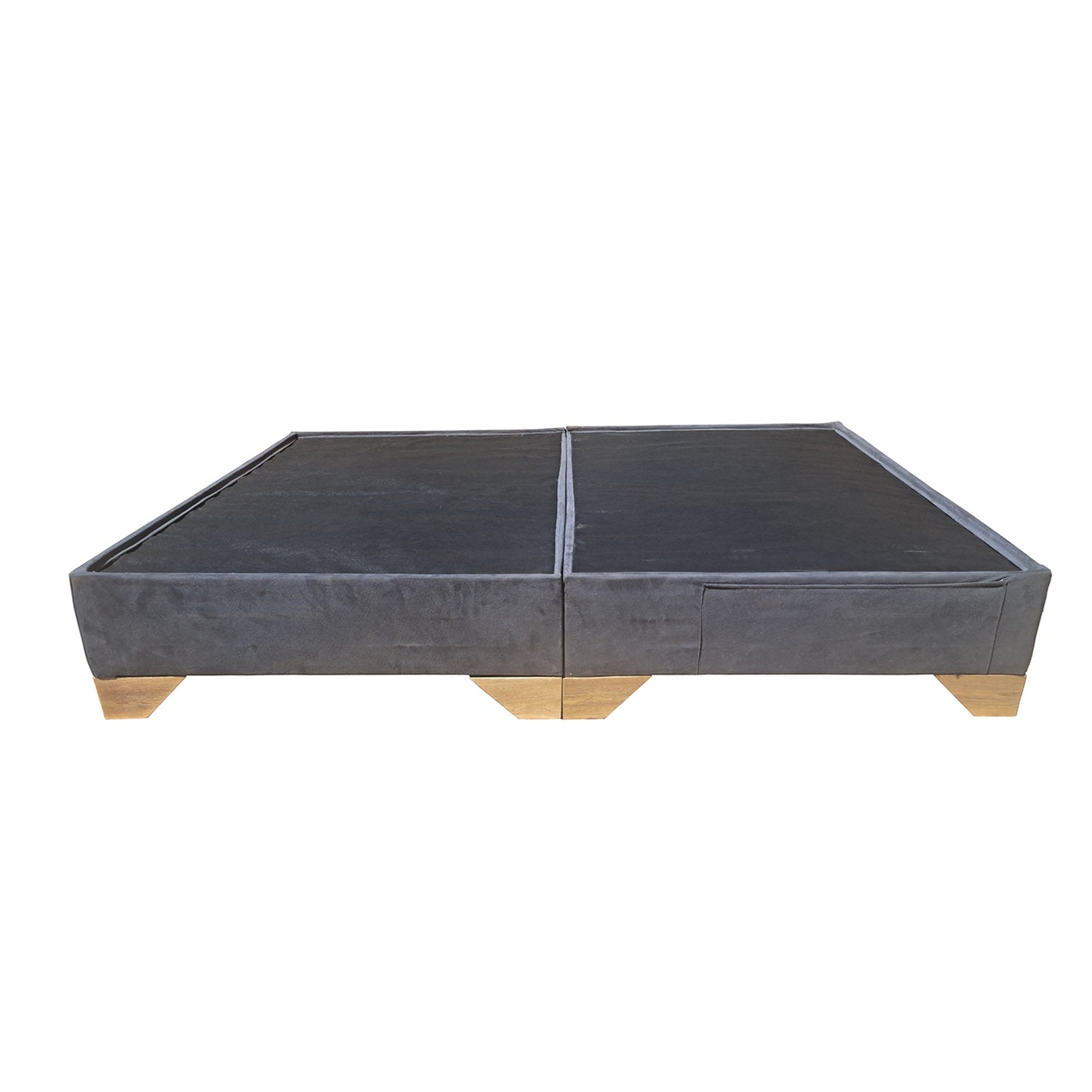 Base Cama Doble Dalton Gris Par
