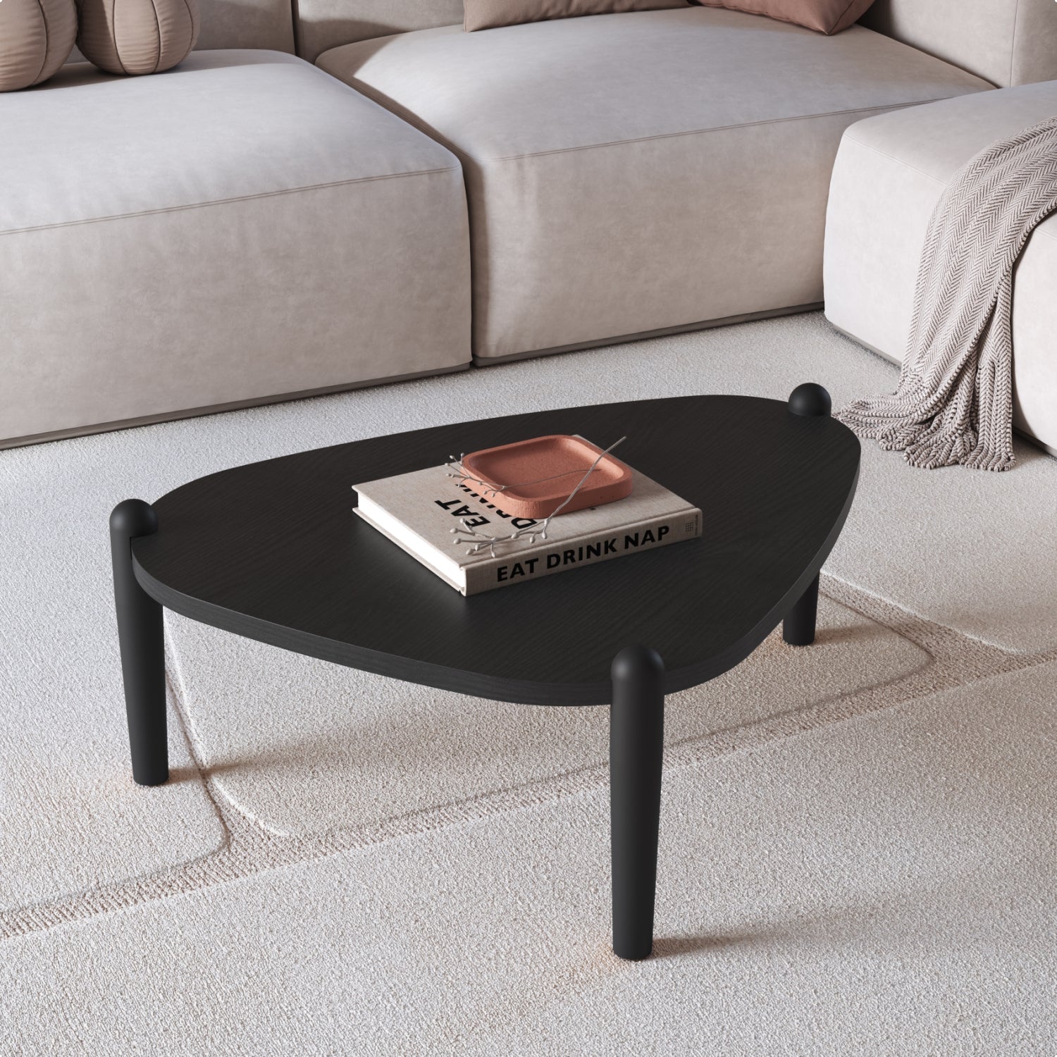 Mesa de Centro Alaska 84X33X67 Negro