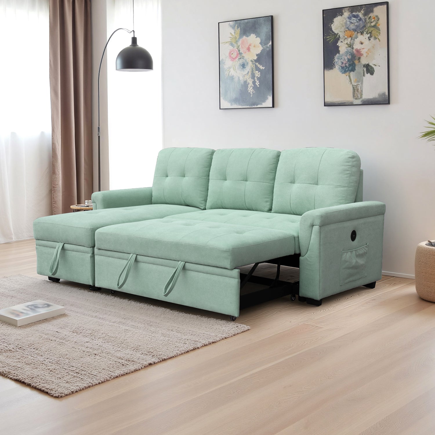 Sala Cama Barcelona Lino Aqua