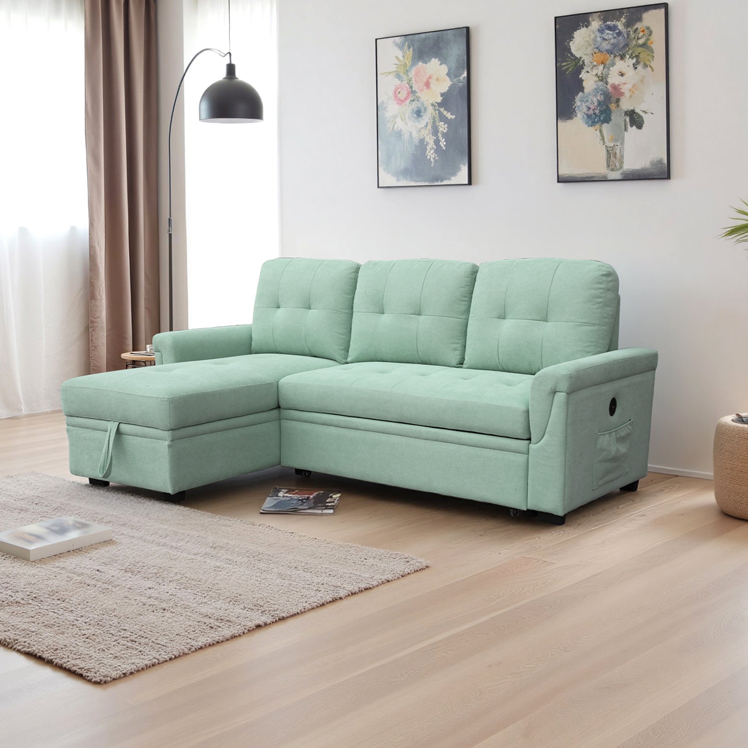 Sala Cama Barcelona Lino Aqua