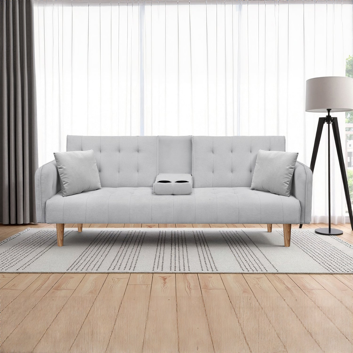 Sofa Cama Arizona Lino Taupe