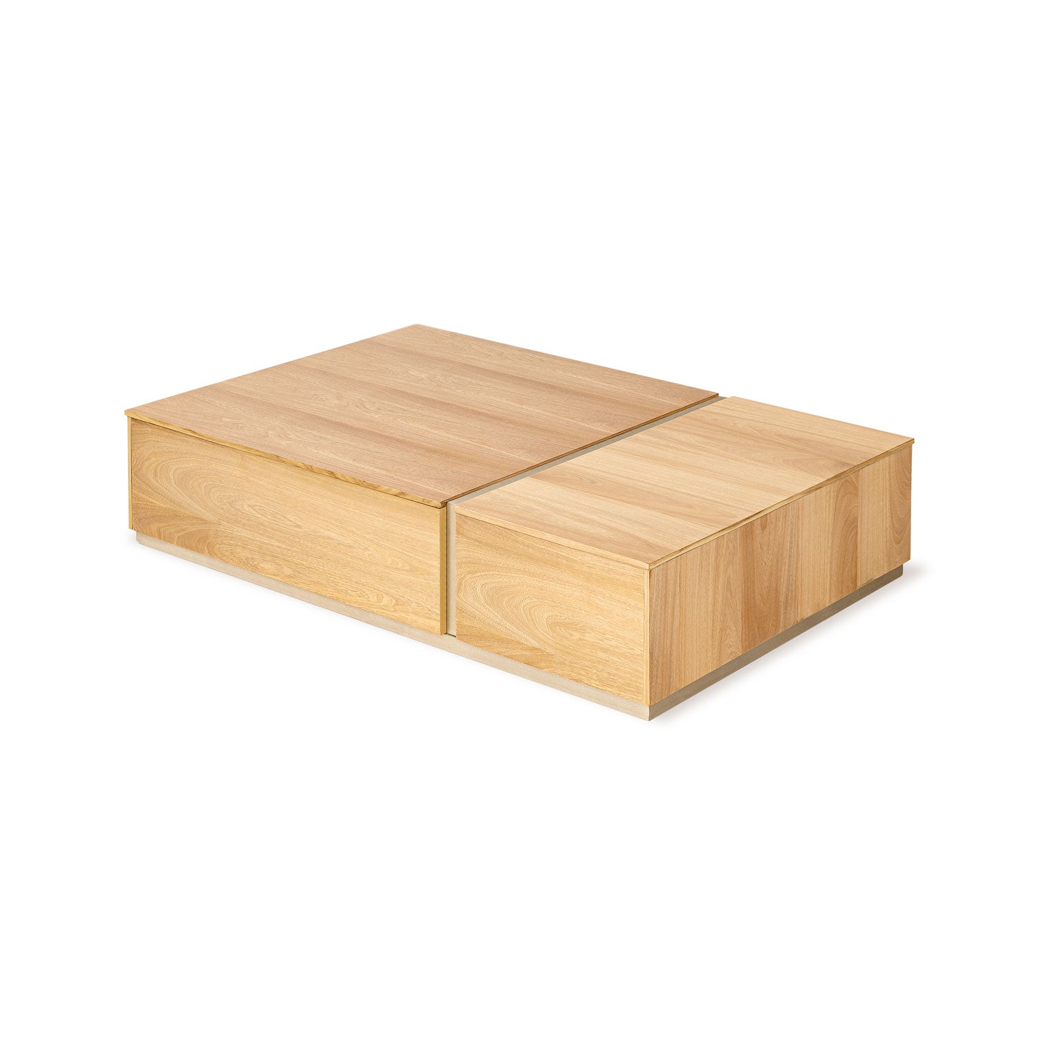 Mesa De Centro Lizzi Natural, Champaña Premium