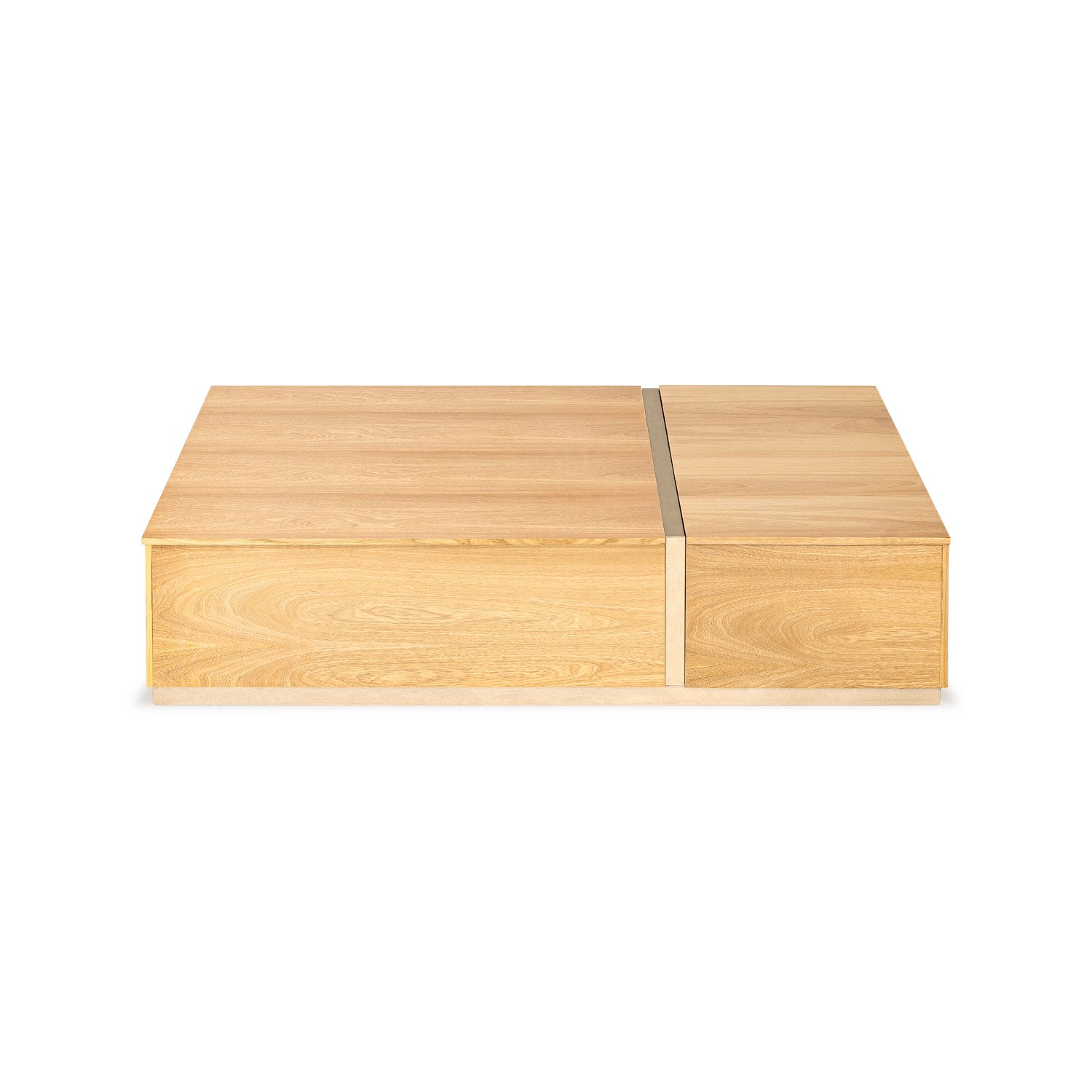 Mesa De Centro Lizzi Natural, Champaña Premium