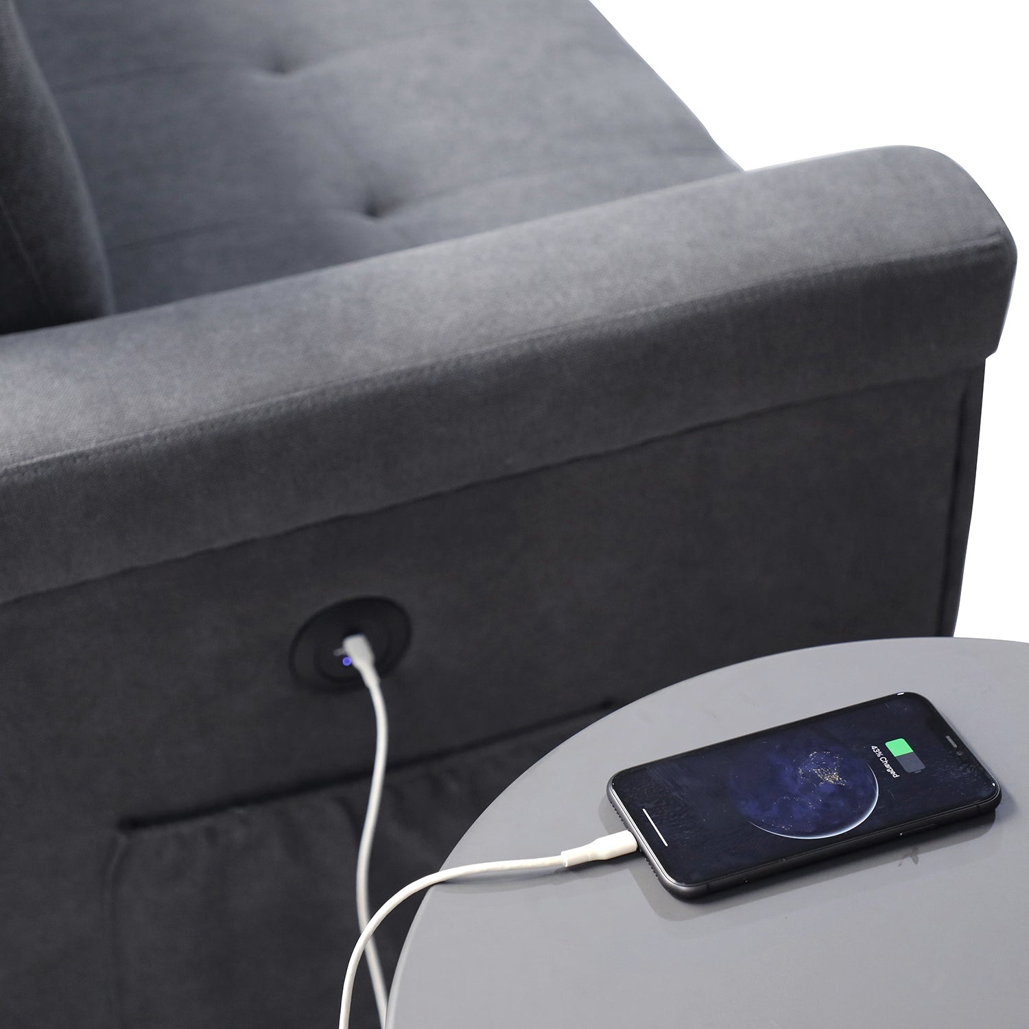 Sala Cama Barcelona Lino Plomo