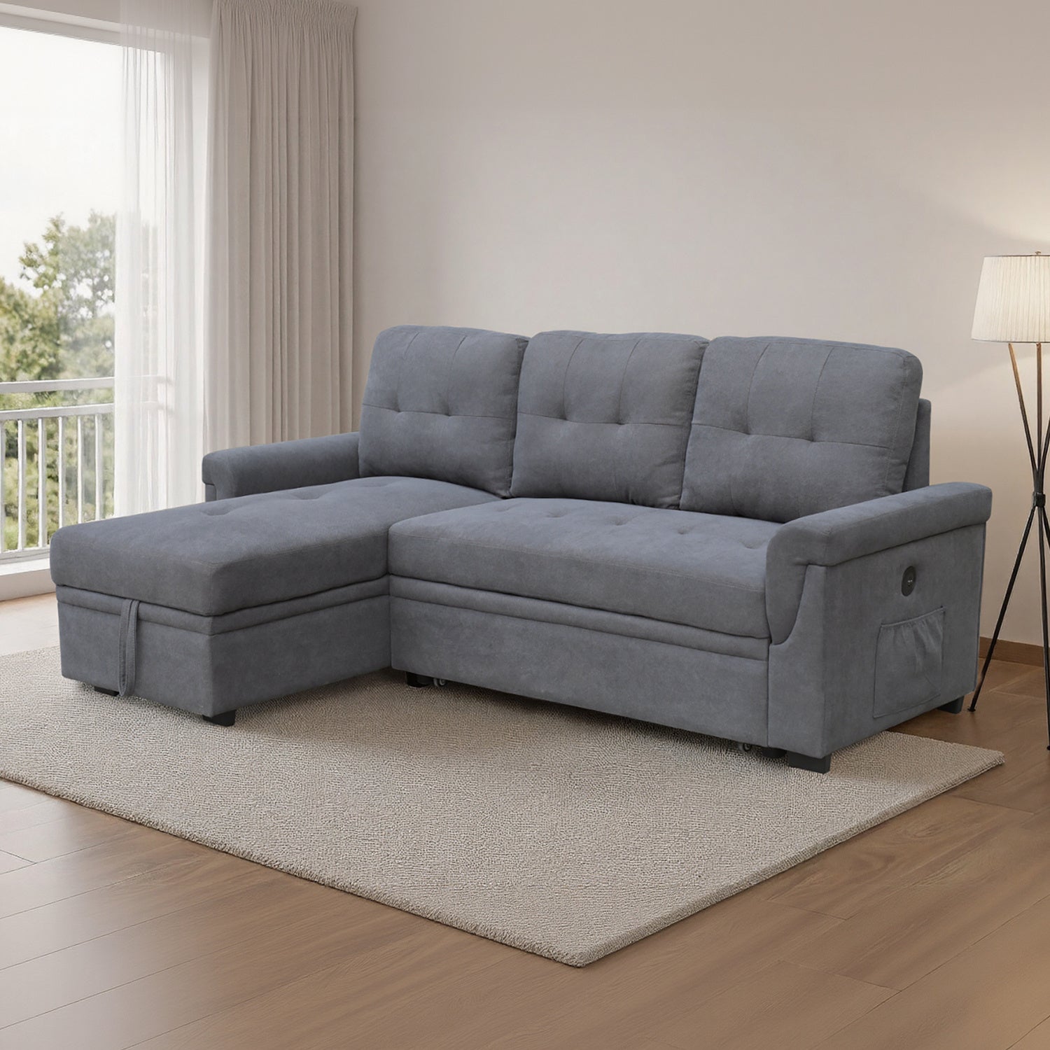 Sala Cama Barcelona Lino Plomo