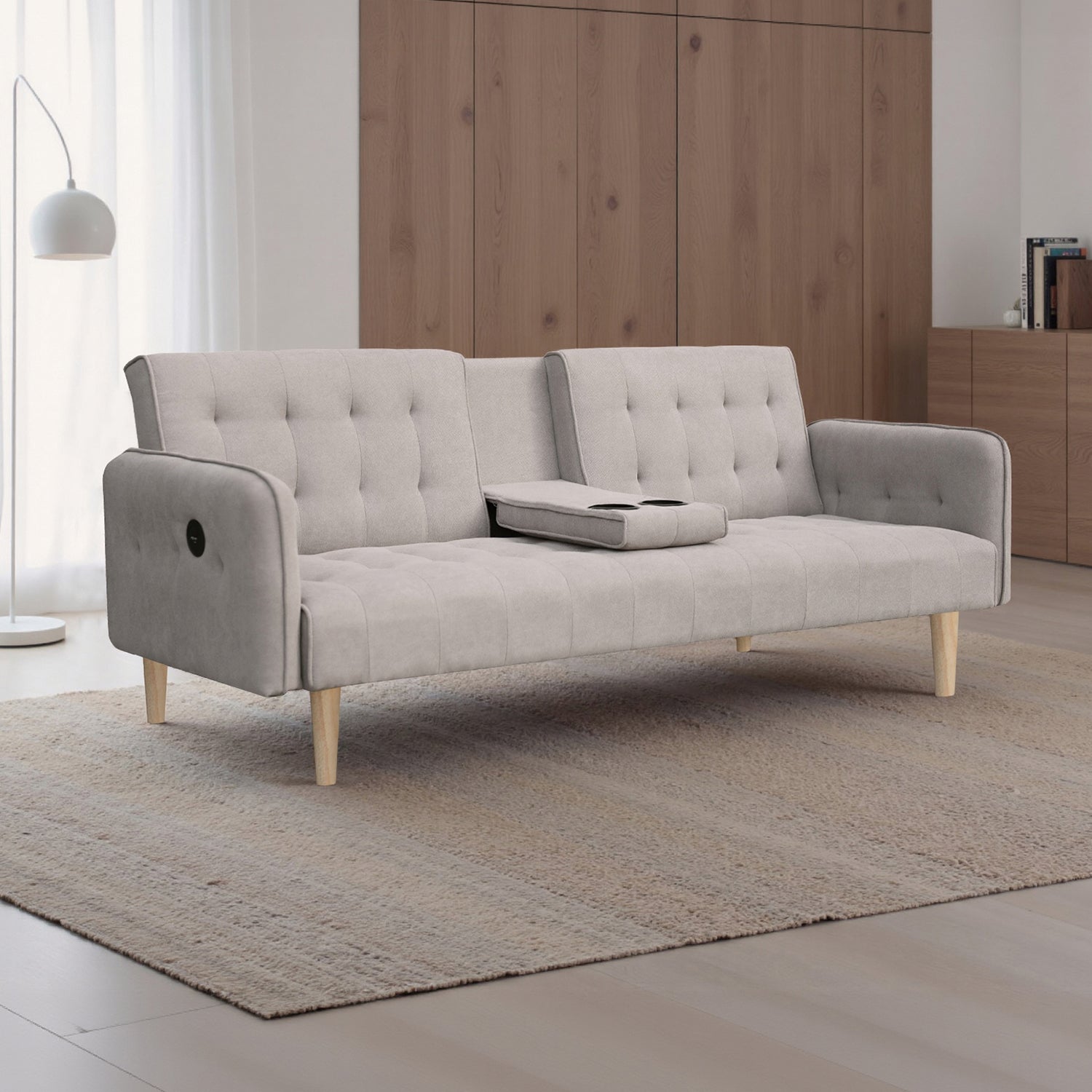 Sofa Cama Arizona Lino Beige