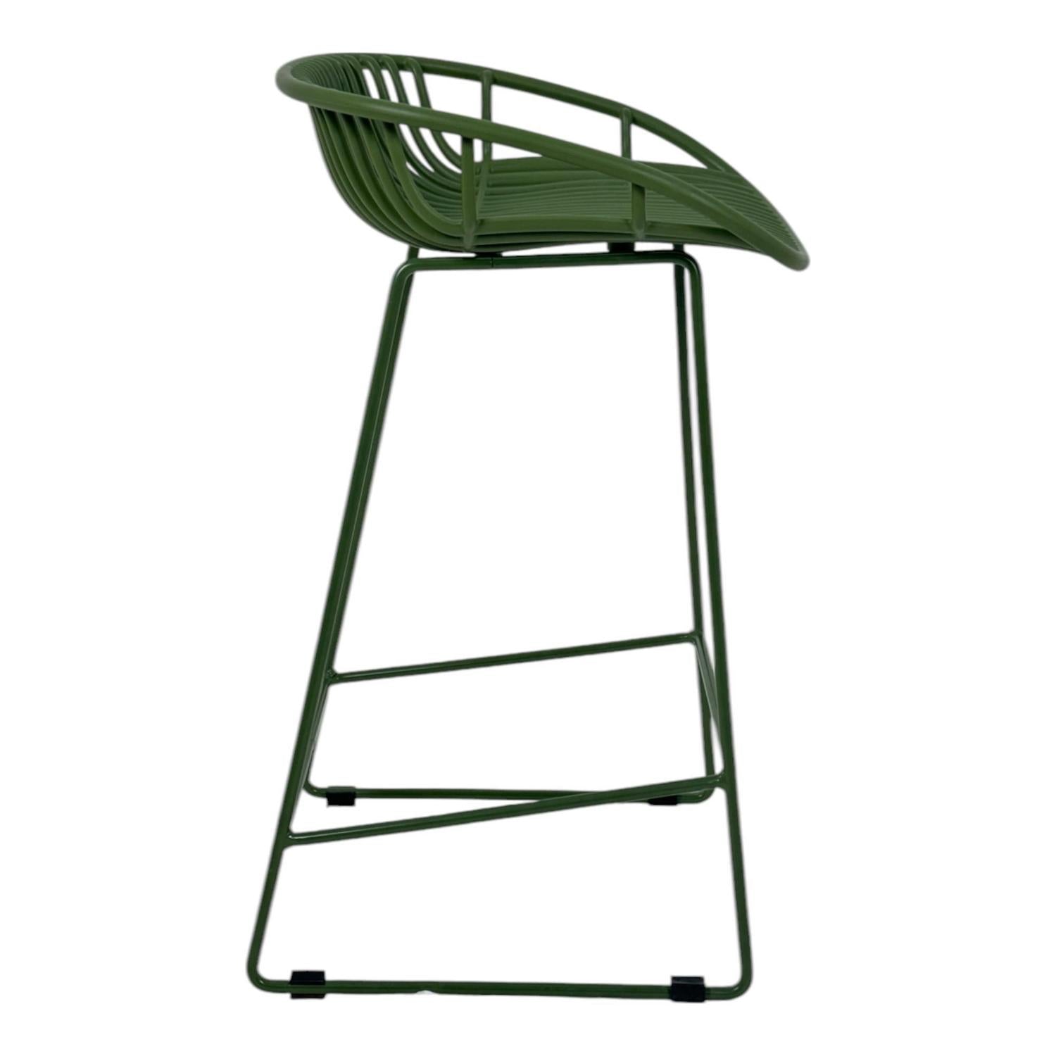 Silla Para Barra Auri Verde 45X43X77
