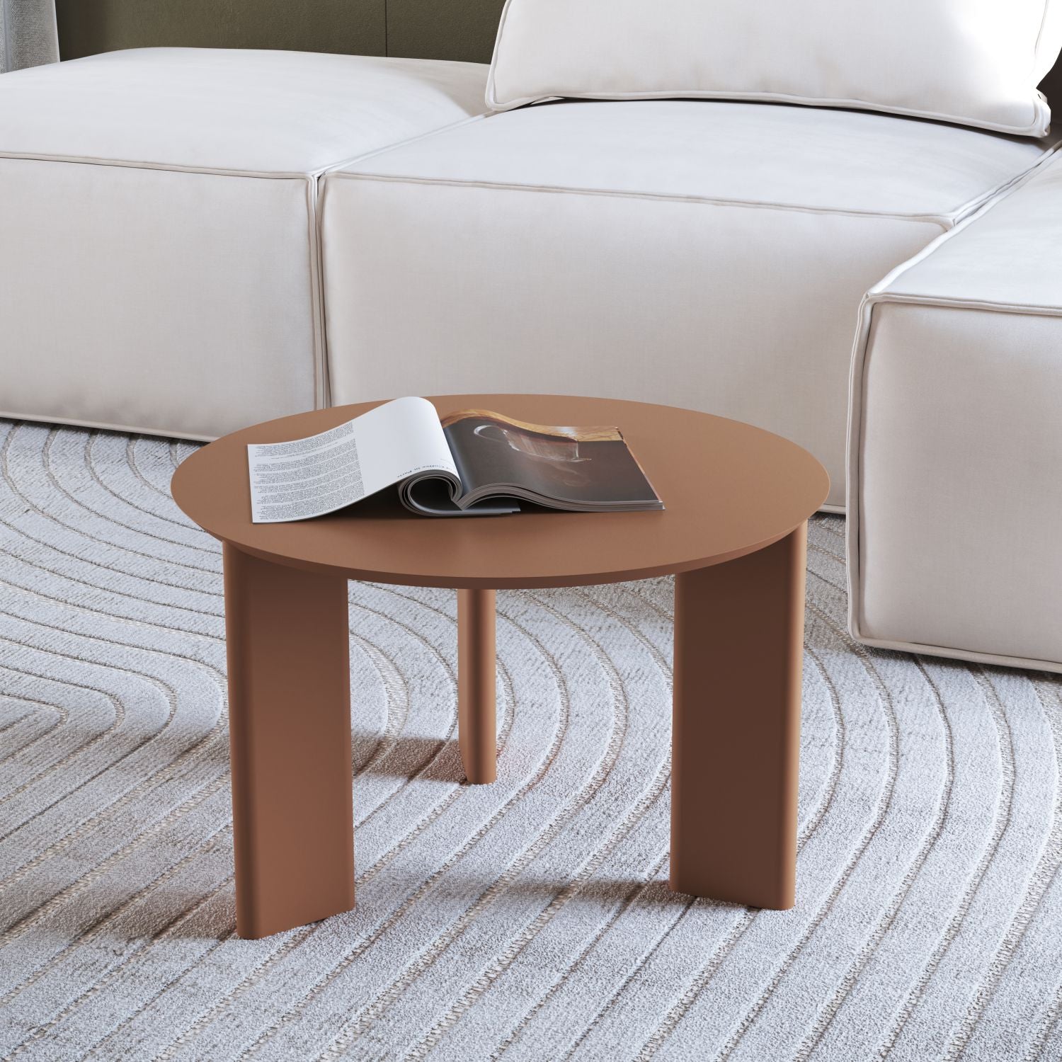 Mesa De Centro Axel Terra  60X38X60