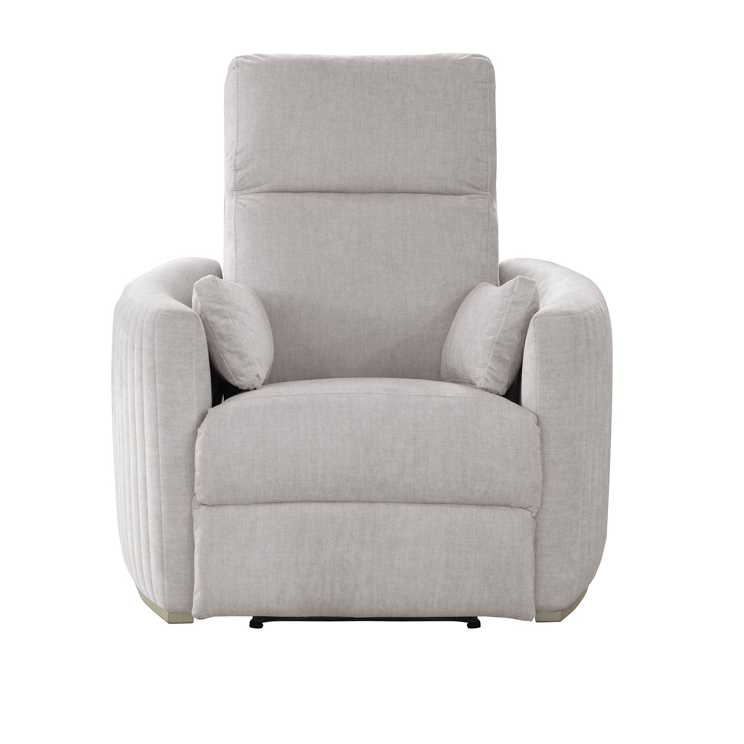 Sillón Reclinable Minoti Velvet Atlas Marmol, Champaña