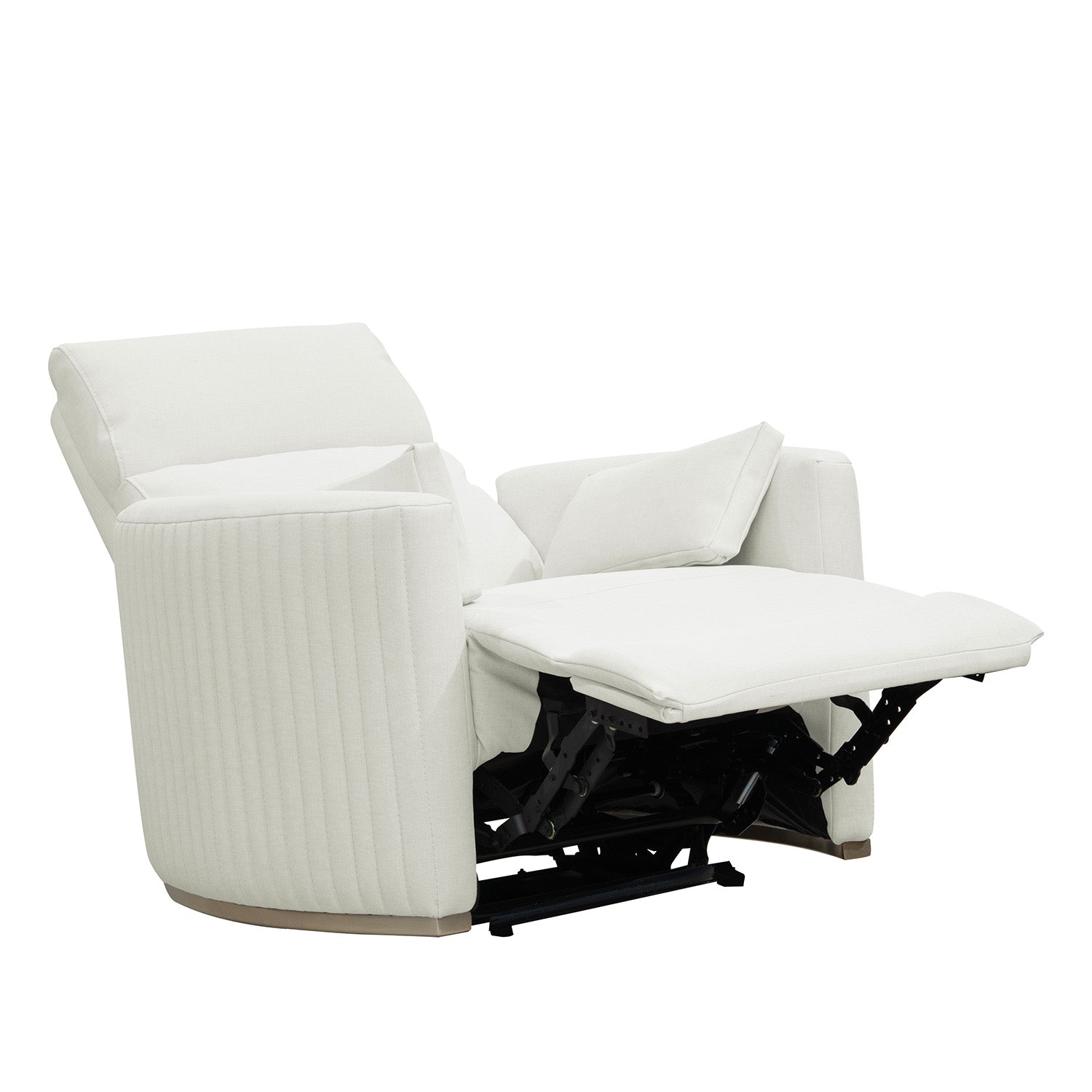 Sillón Reclinable Minoti Eurolino Blanco Puro, Champaña