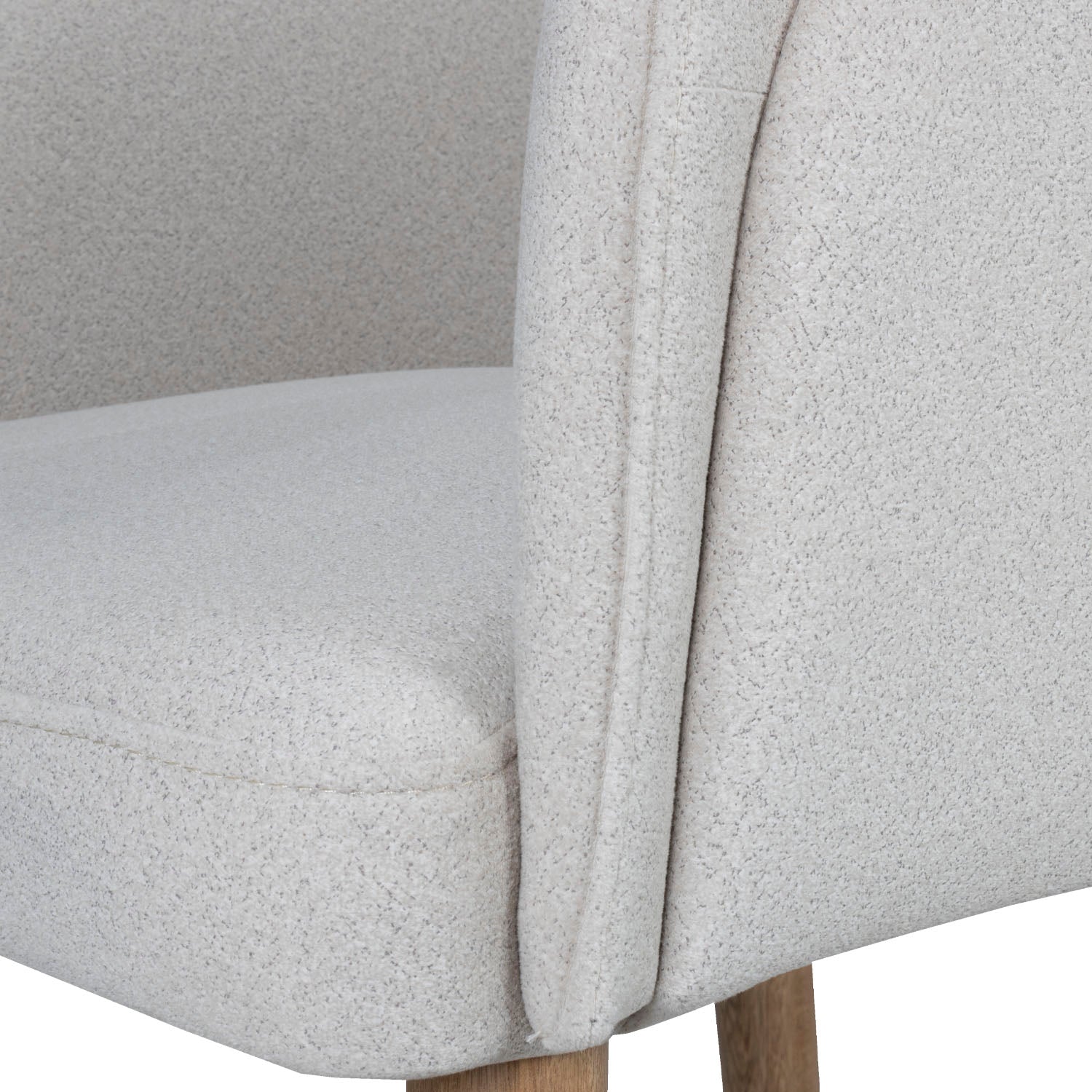 Comedor 4 Puestos Ginebra Velvet Serena Taupe, Natural
