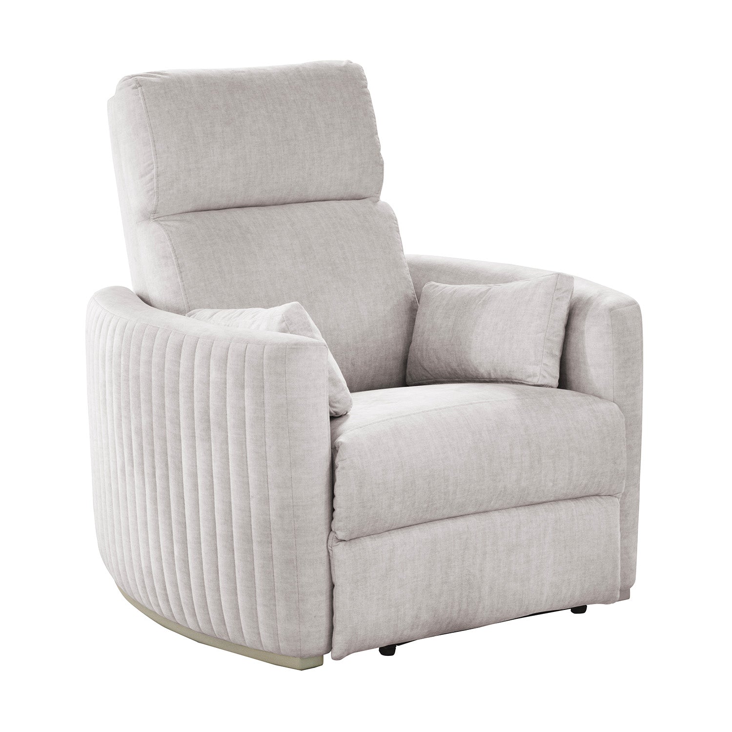 Sillón Reclinable Minoti Velvet Atlas Marmol, Champaña