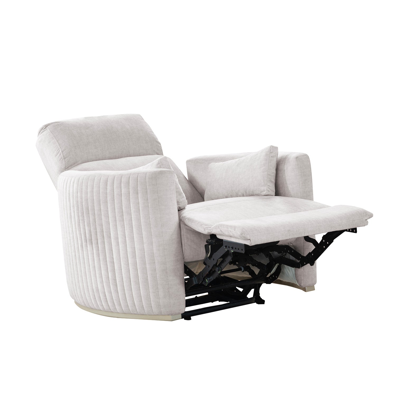 Sillón Reclinable Minoti Velvet Atlas Marmol, Champaña