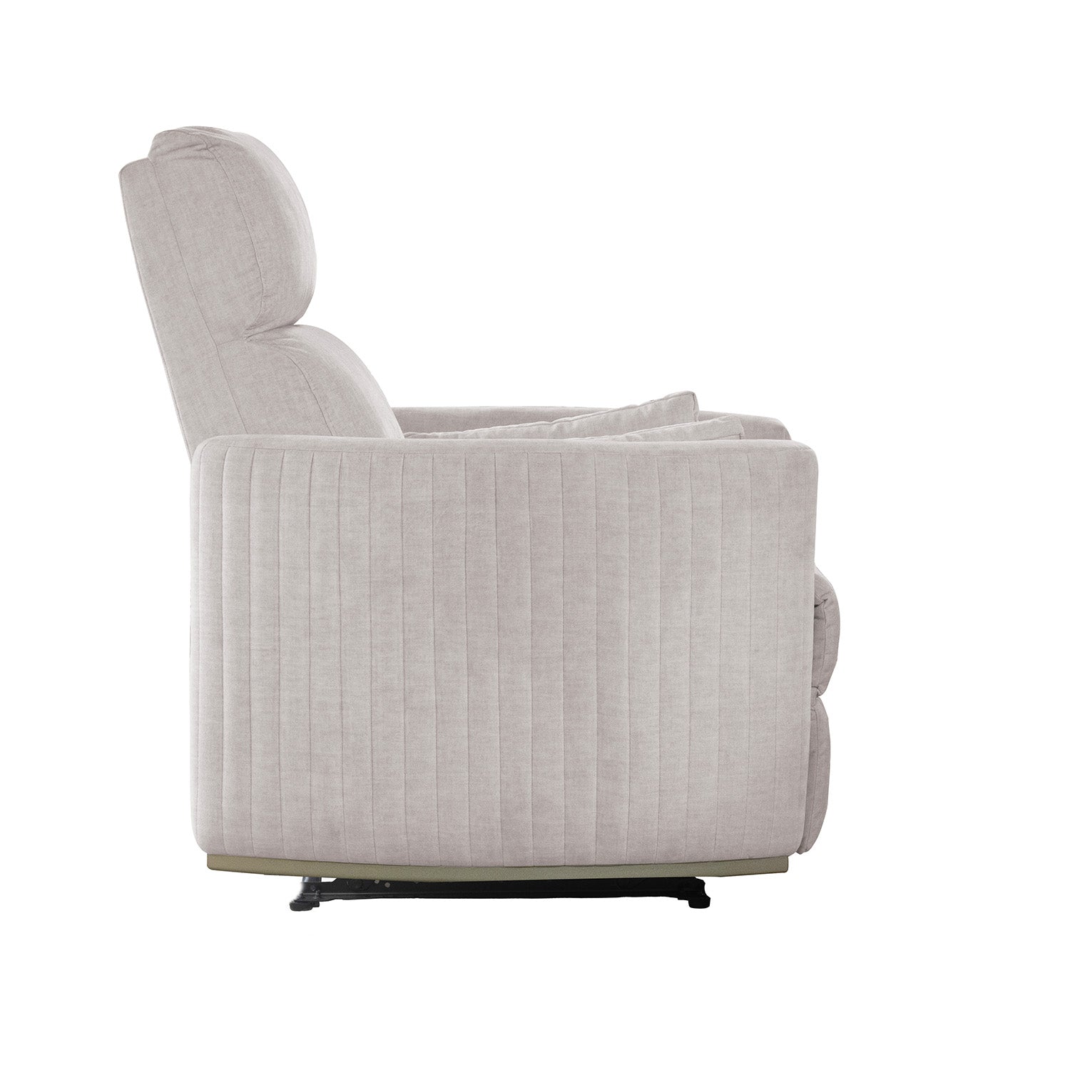 Sillón Reclinable Minoti Velvet Atlas Marmol, Champaña